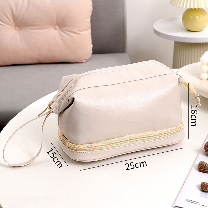  Waterproof Business Travel Cosmetic Bag Fashion Pu Cosmetic Bag