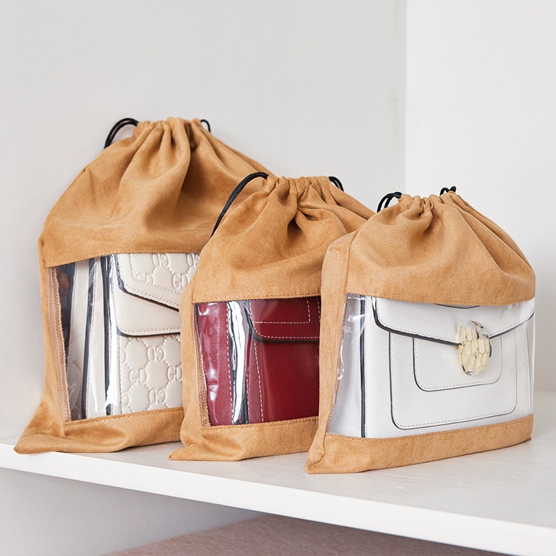 Cross-Border Flannelette Dust Underwear Drawstring Bag