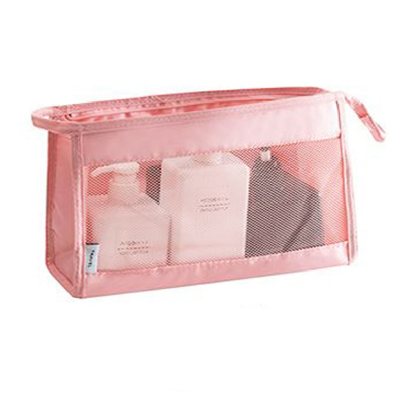 Twill travel cosmetic home travel grid wash bag