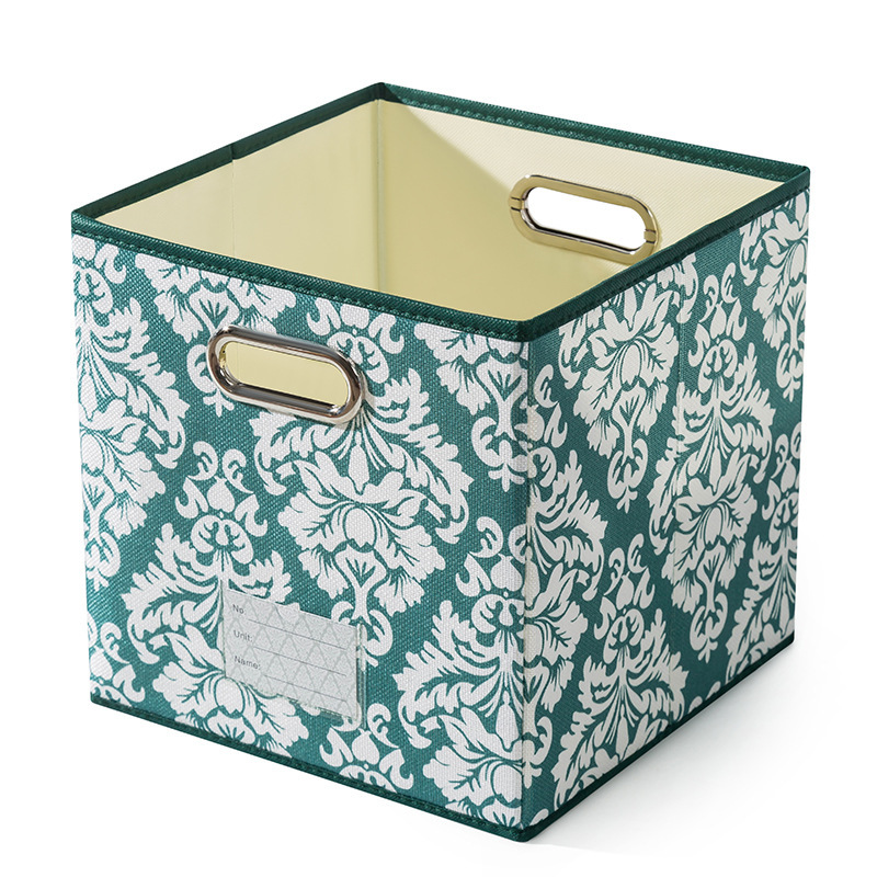 Drawer type cloth art open storage container bin