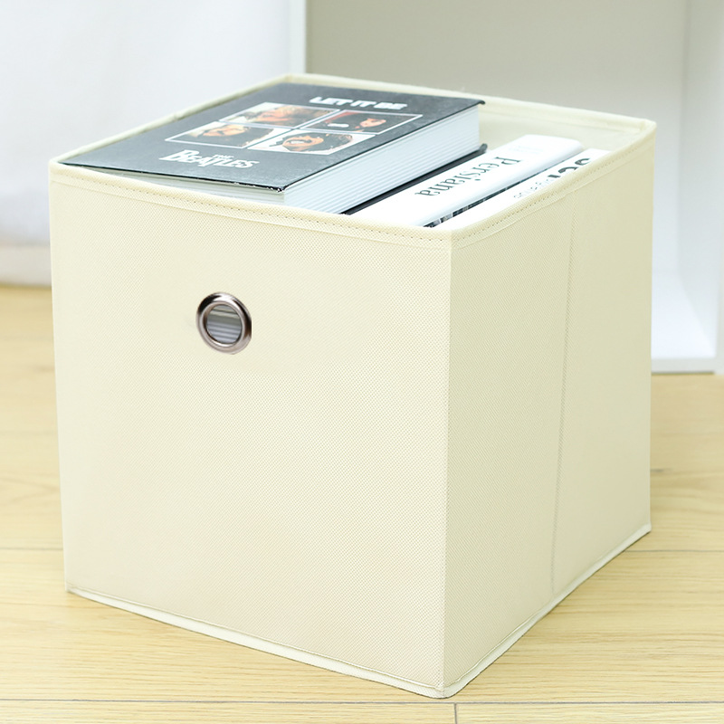 Home closet square round hole storage boxes