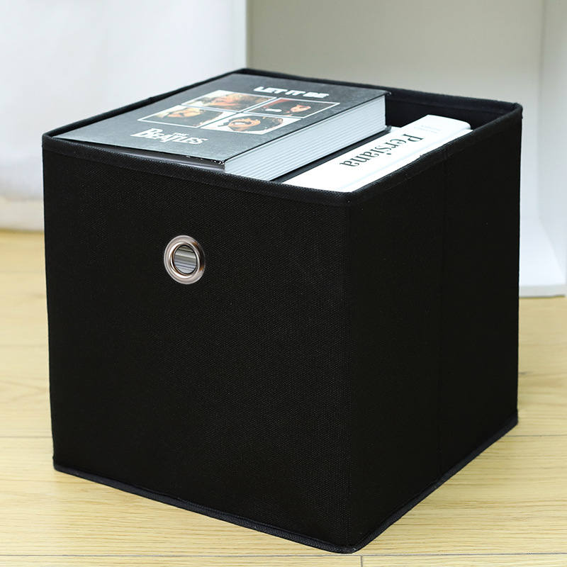 Home closet square round hole storage boxes