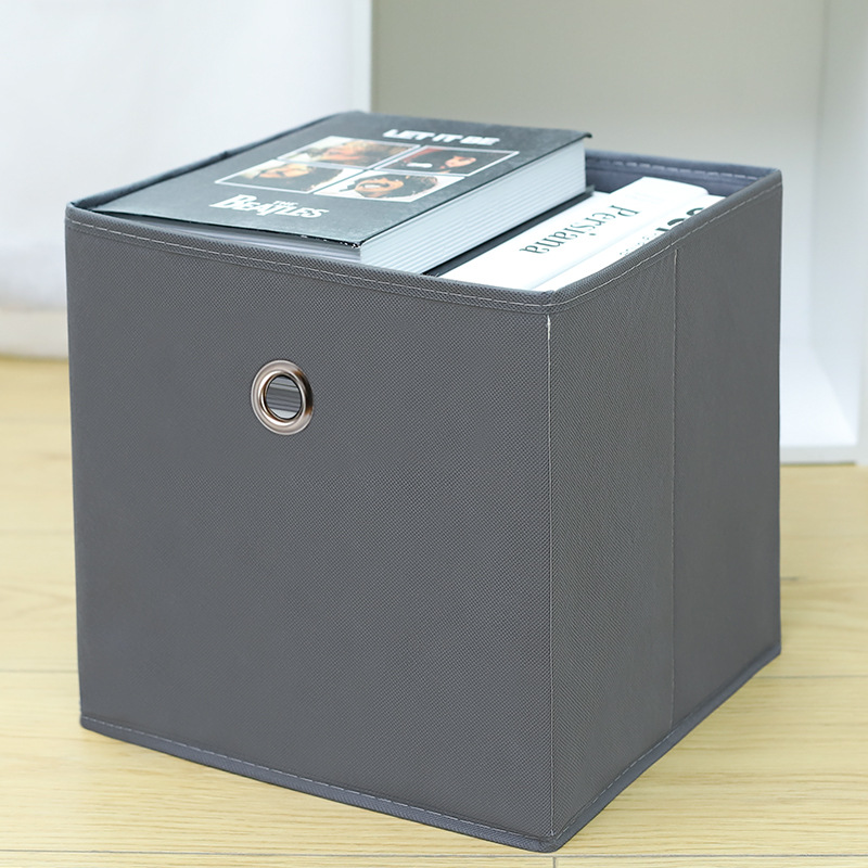 Home closet square round hole storage boxes