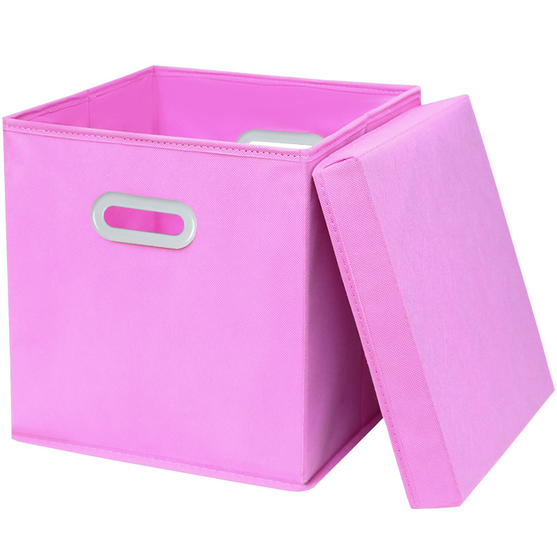Household wardrobe drawer square solid storage boxes with lid