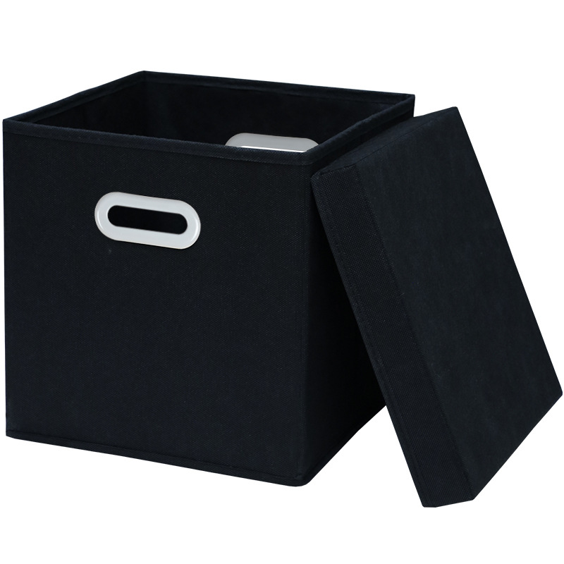 Household wardrobe drawer square solid storage boxes with lid