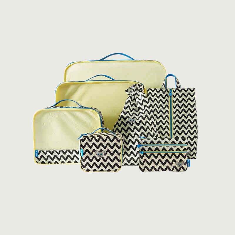 Customize logo Fashion Travel packing luggage storage set