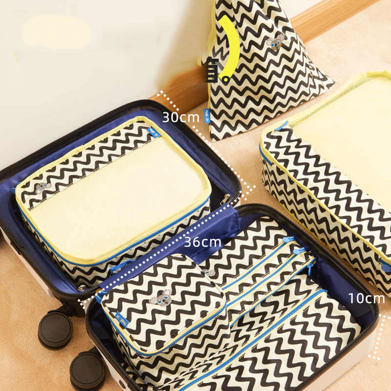 Customize logo Fashion Travel packing luggage storage set