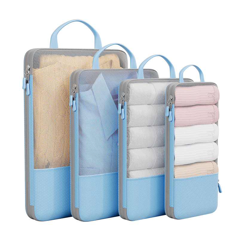 Portable travel set clothing storage bag