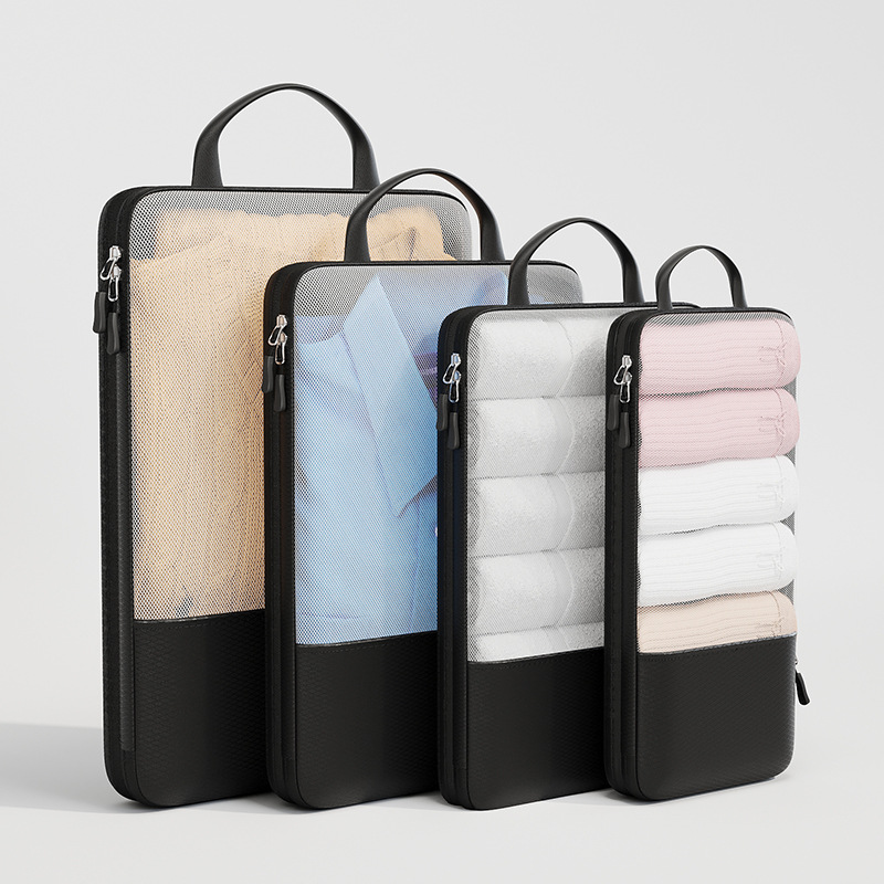 Portable travel set clothing storage bag