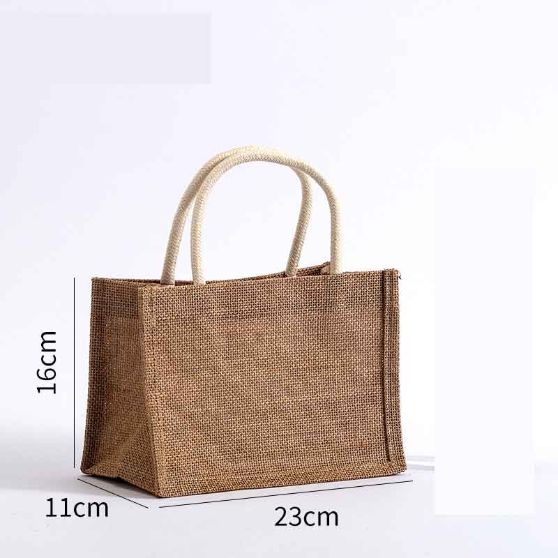 Custom logo cotton linen fashion canvas bag