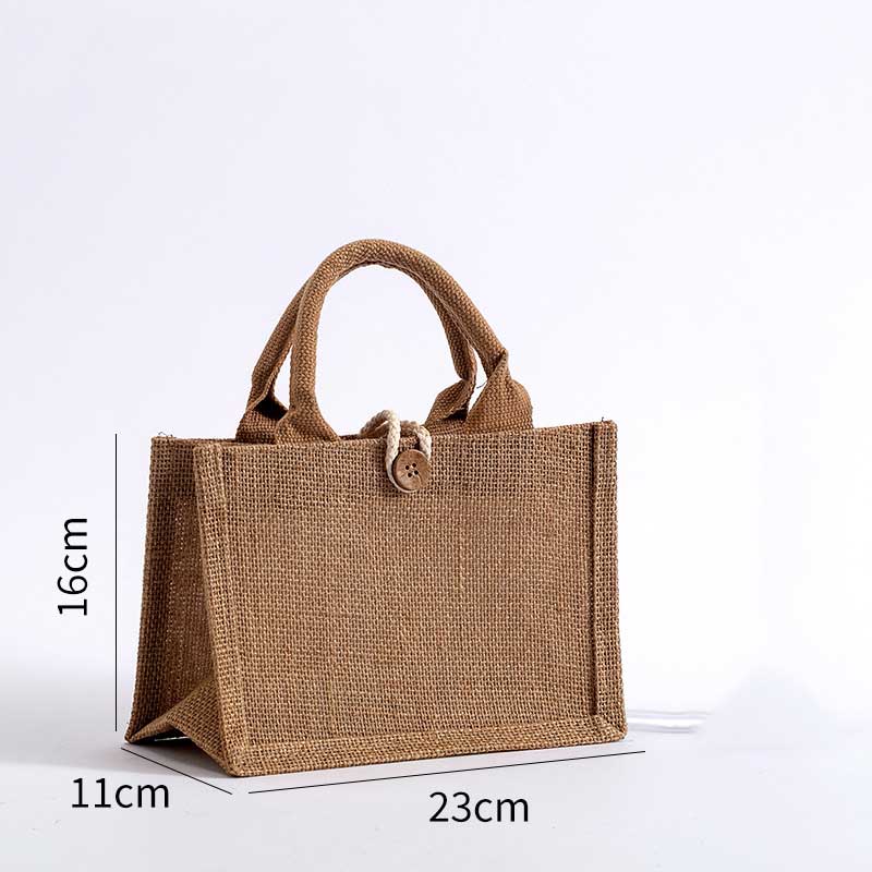 Custom logo cotton linen fashion canvas bag