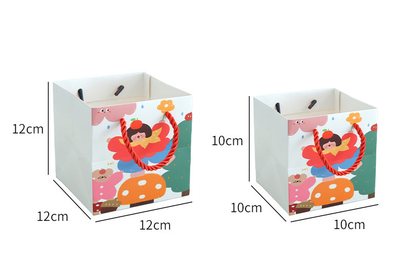 Cartoon simple kids 10 pcs gift paper bag