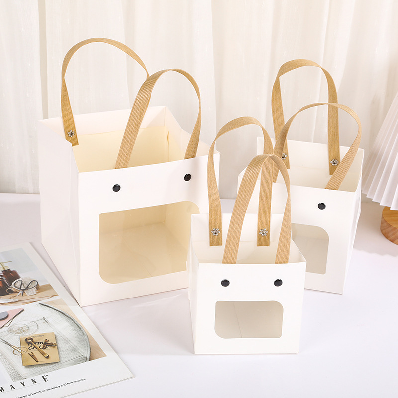 Square open window handbag gift bag