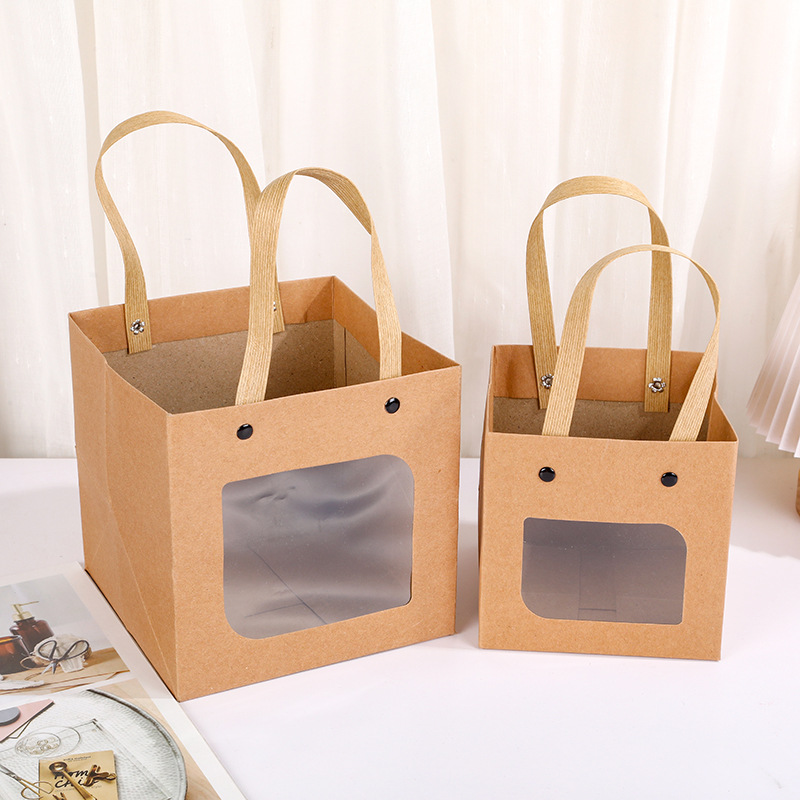 Square open window handbag gift bag