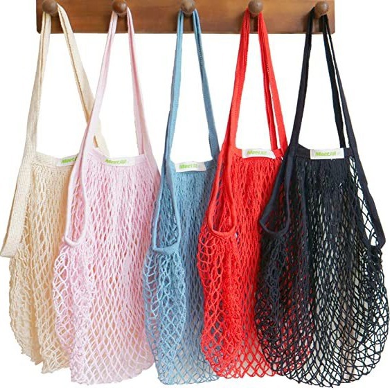 Cotton shopping net bag supermarket vegetable shopping bags