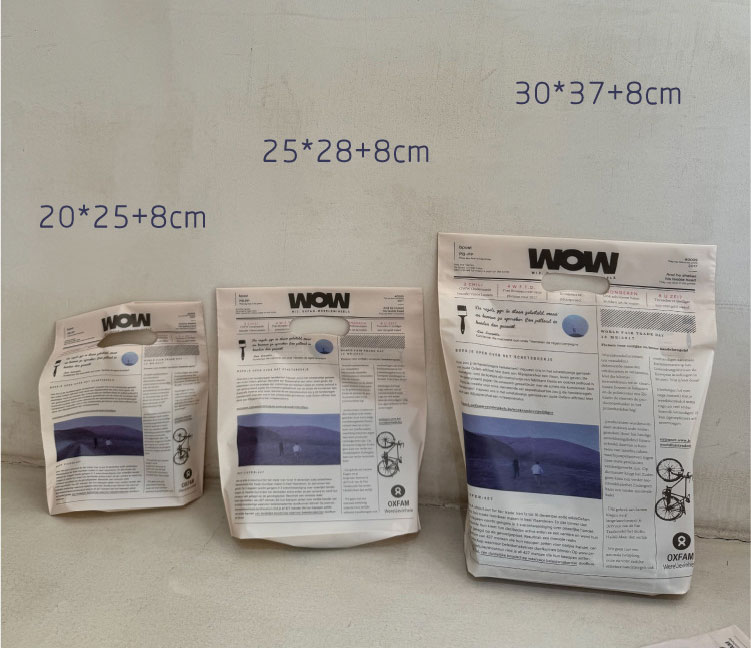 English newspaper style 10pcs plastic tote bags