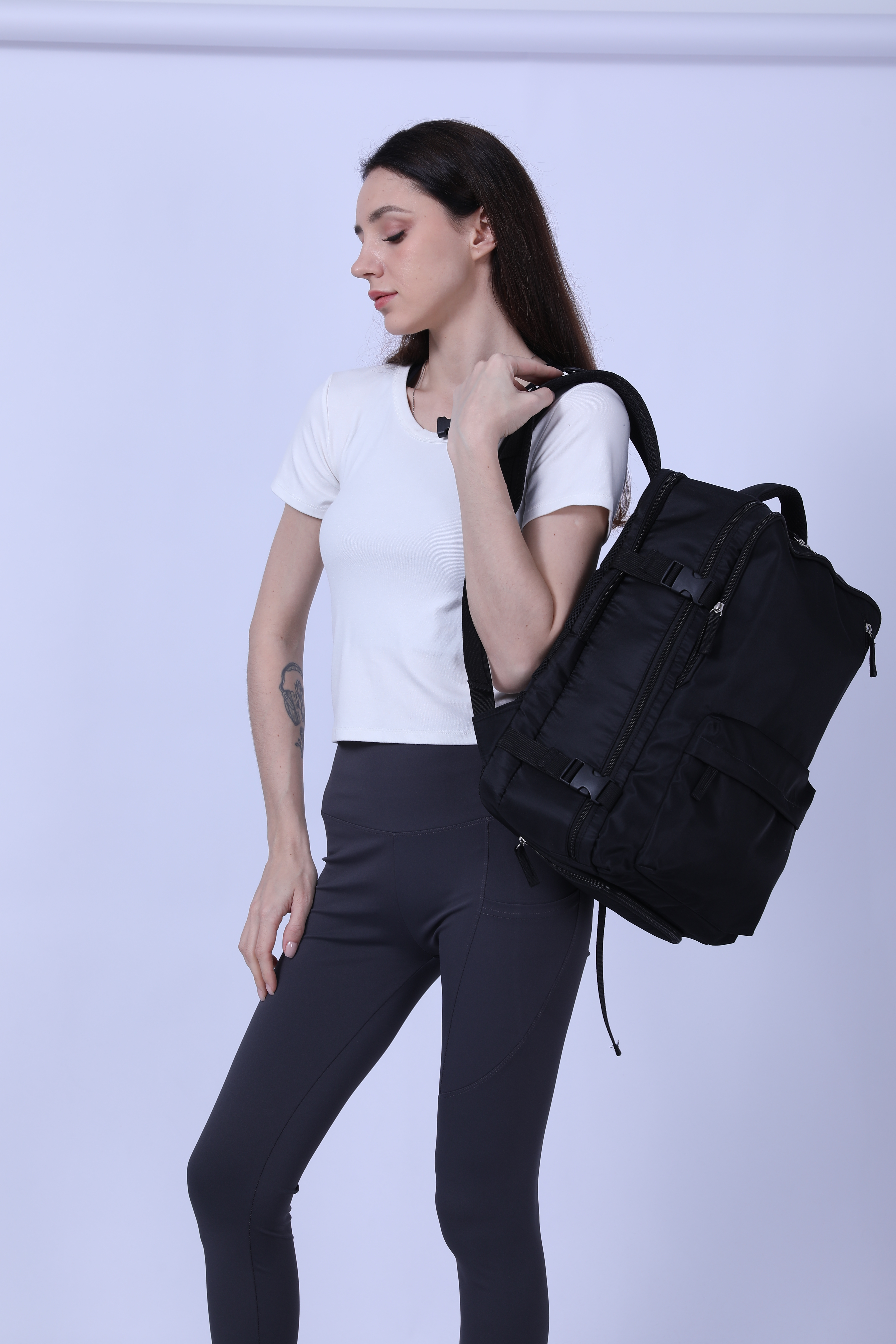 Waterproof PU Travel Backpack