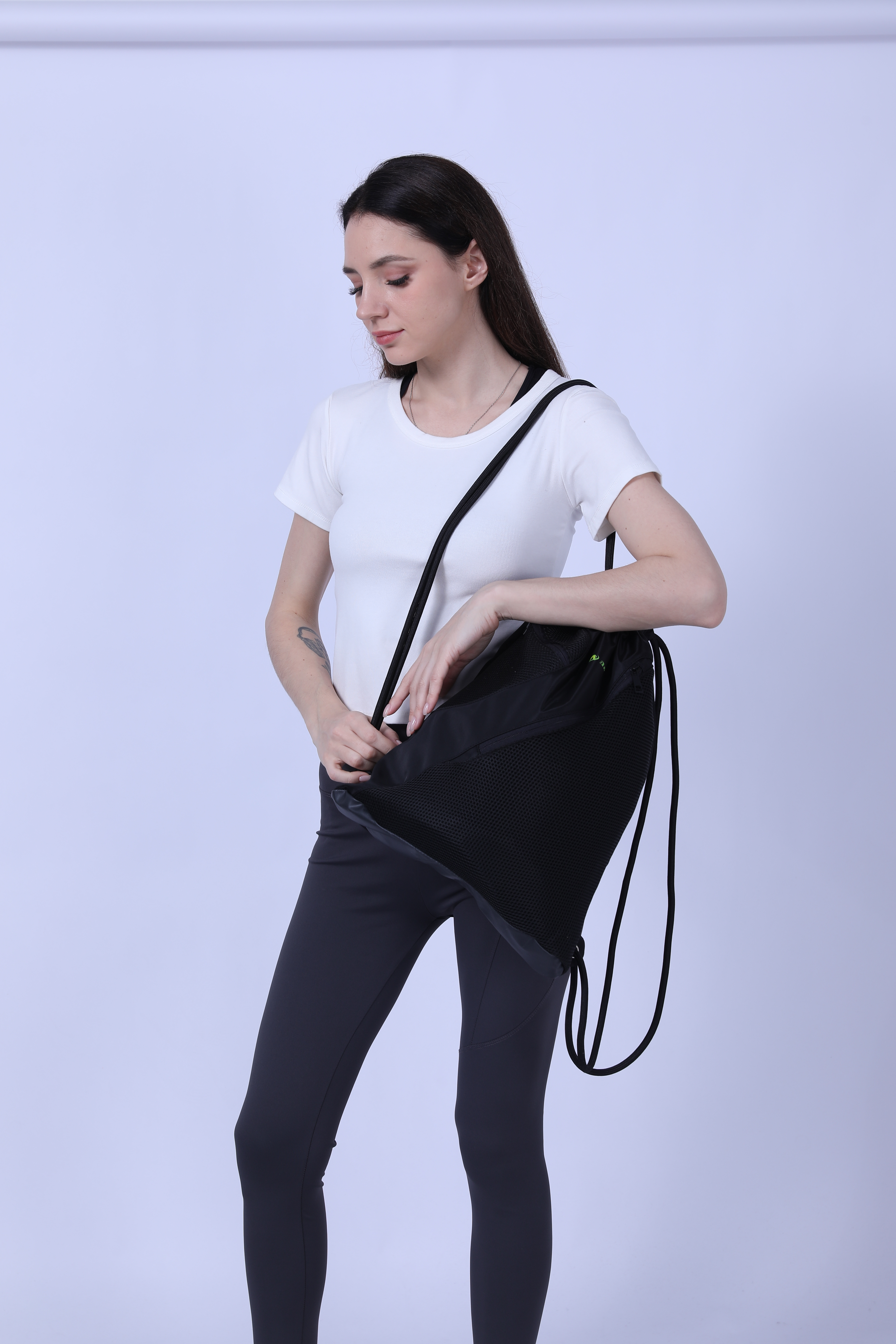 Waterproof Polyester Sports Drawstring Bag