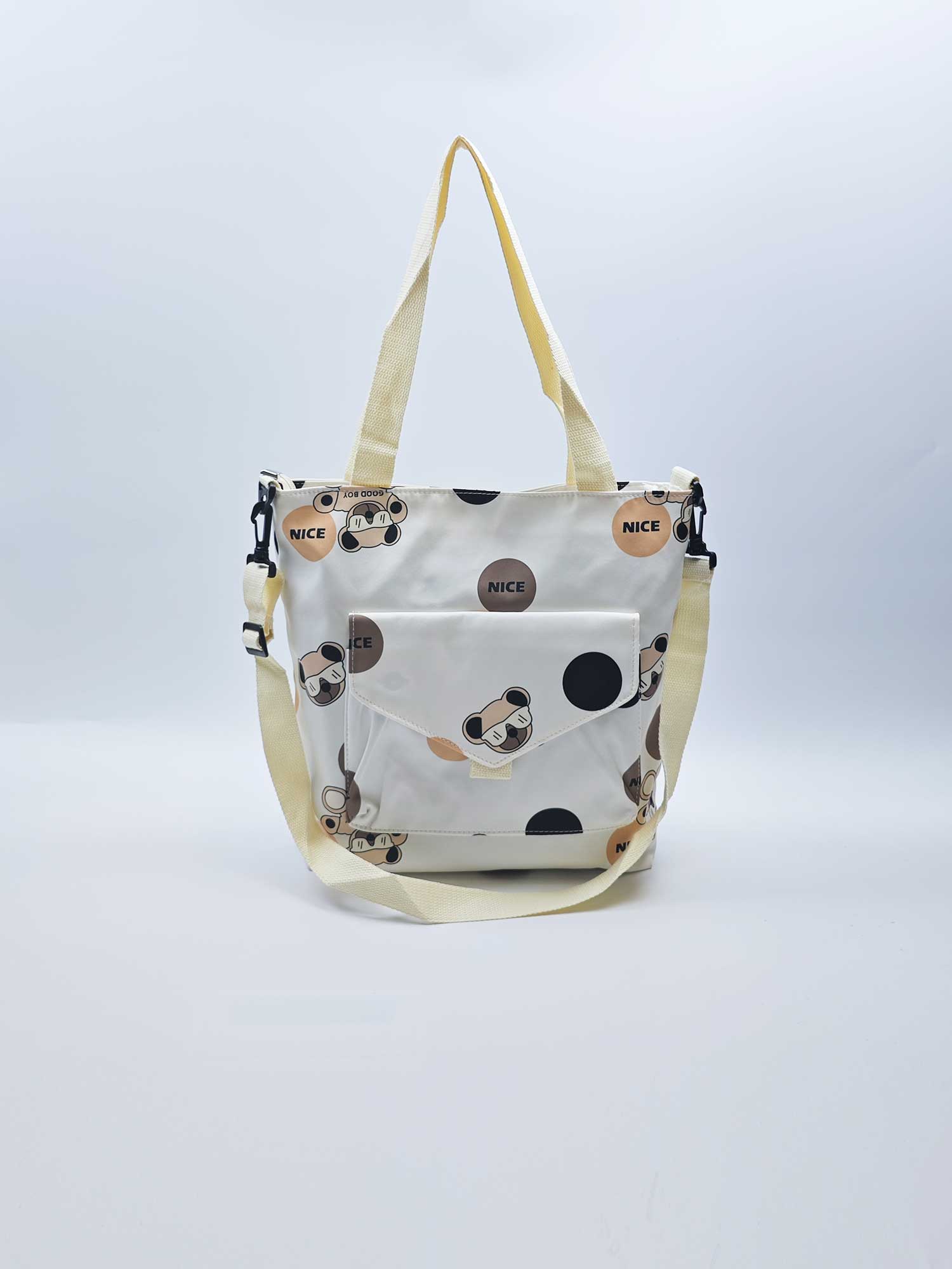 Fashion canvas printed tote bag