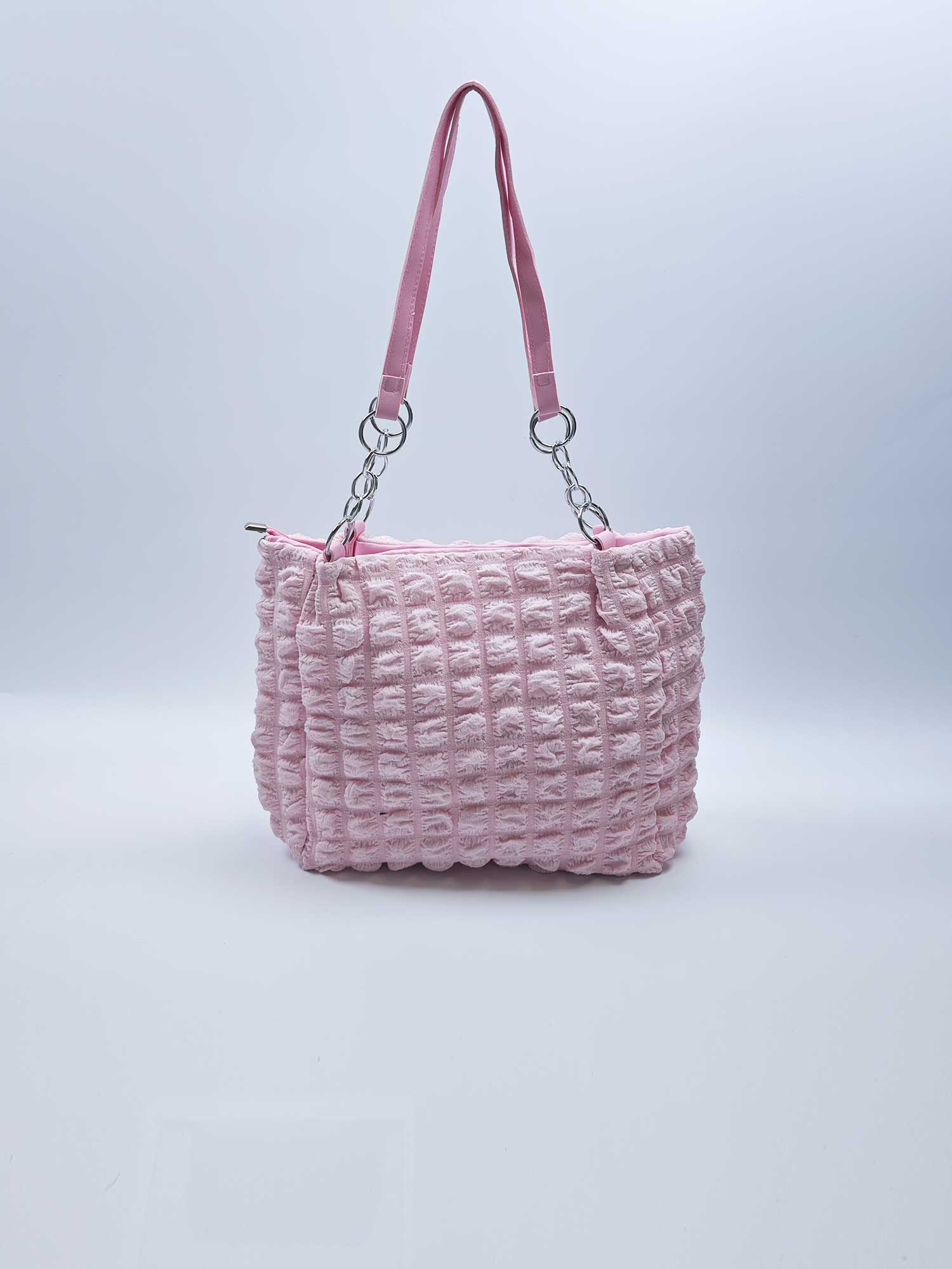 Large capacity grid casual sling shoulder bag