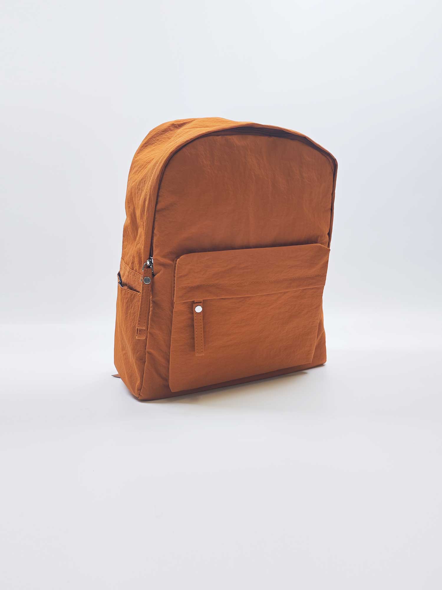 Korean style solid color large capacity simple backpack