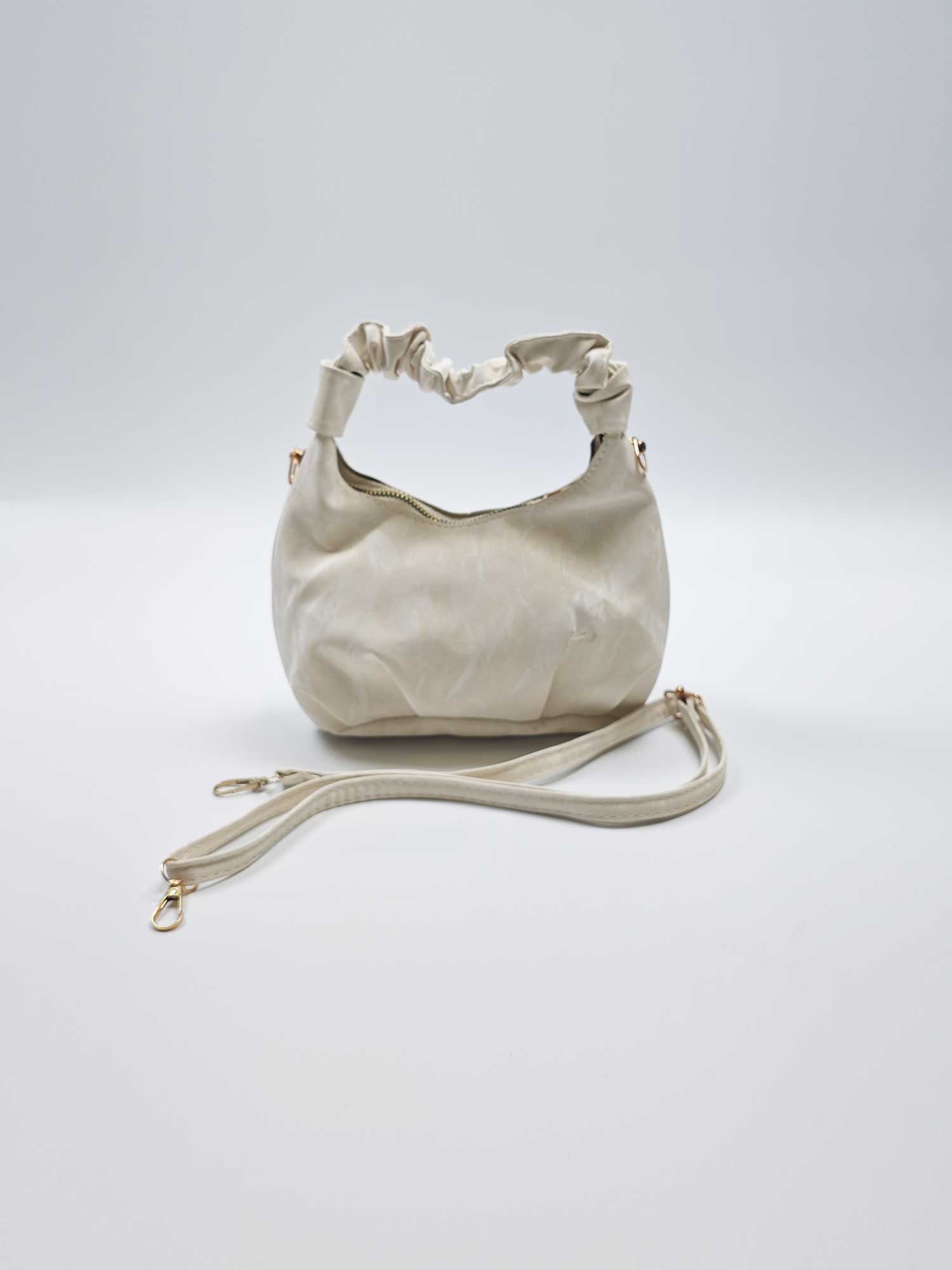 Retro cloud pleated tote bag