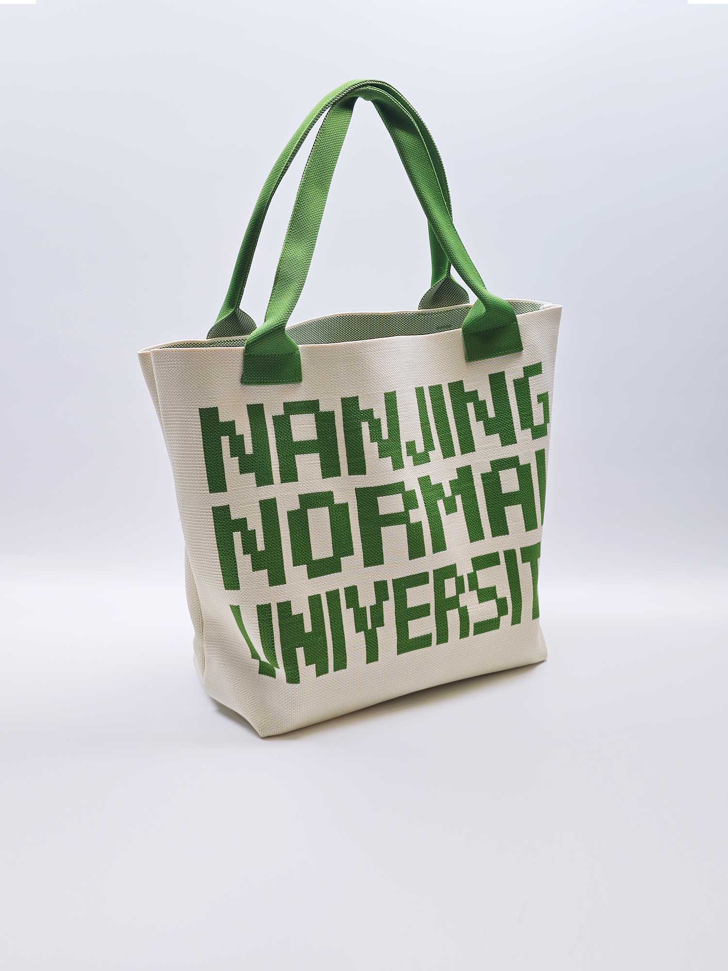 Simple style knitted sling tote bag