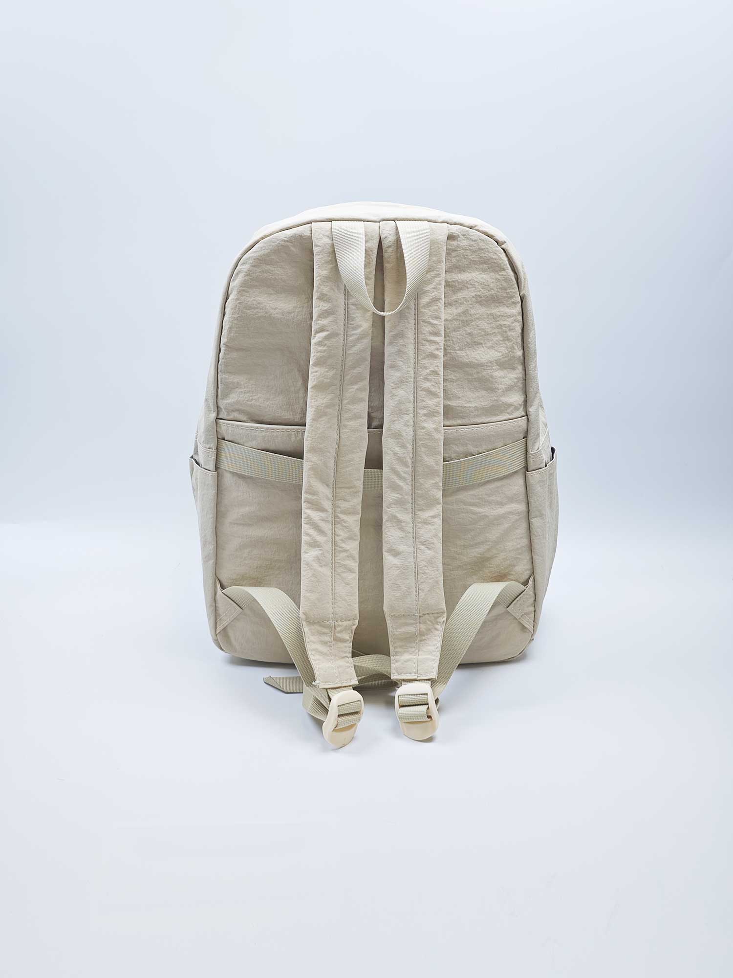 Korean style solid color large capacity simple backpack