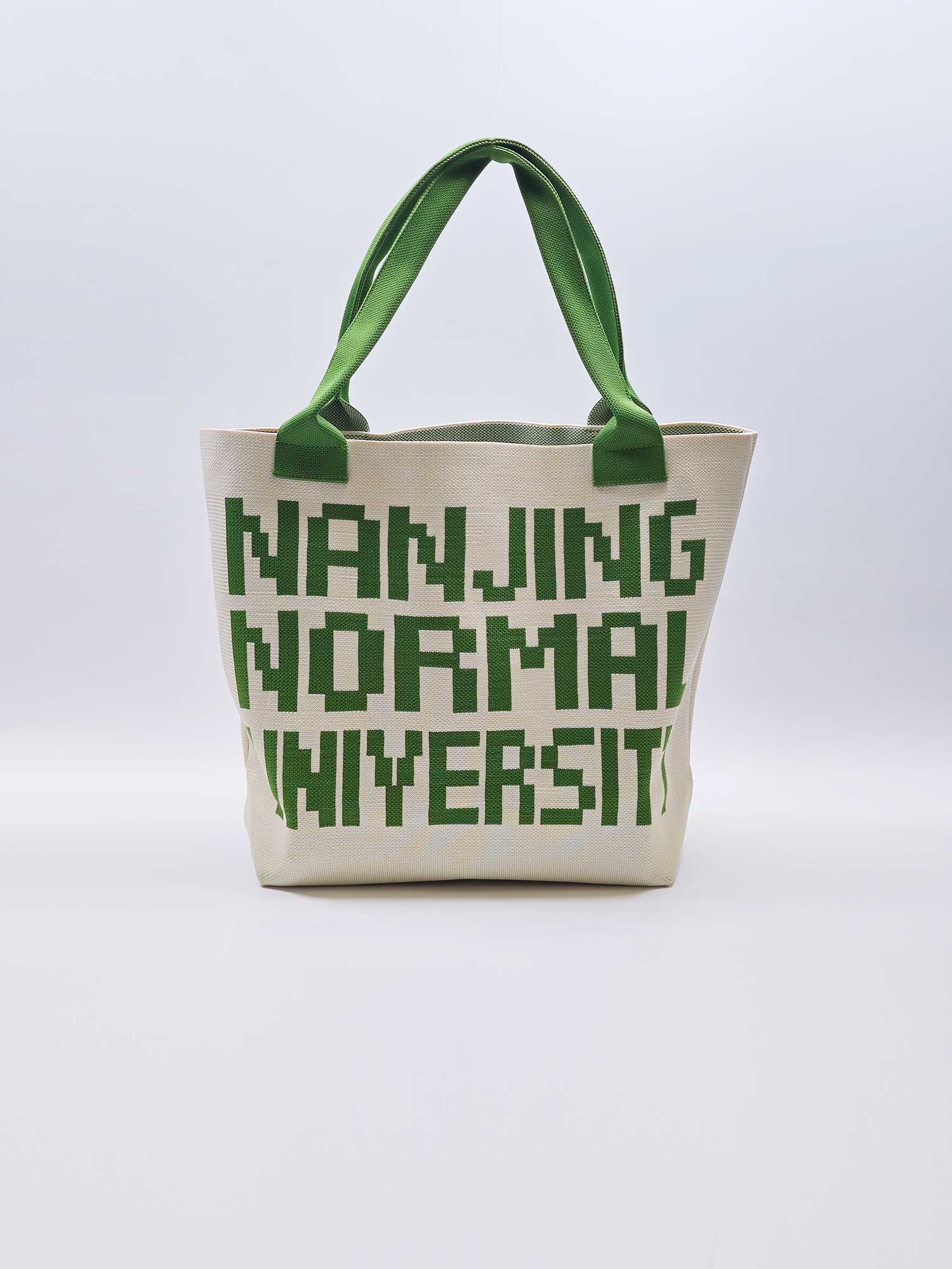 Simple style knitted sling tote bag