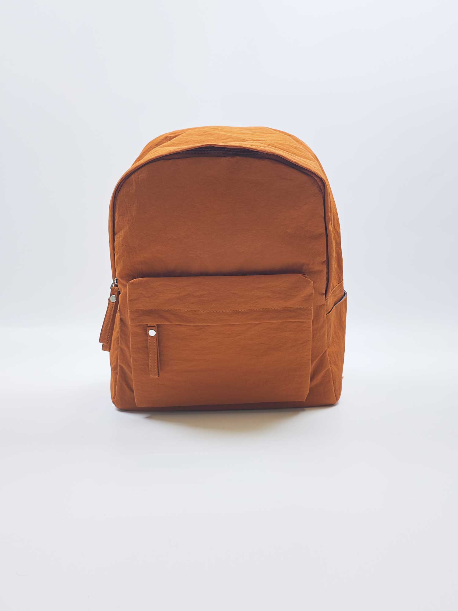 Korean style solid color large capacity simple backpack