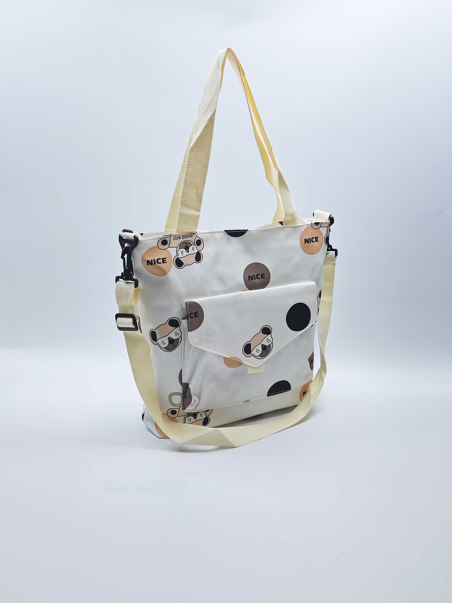 Fashion canvas printed tote bag