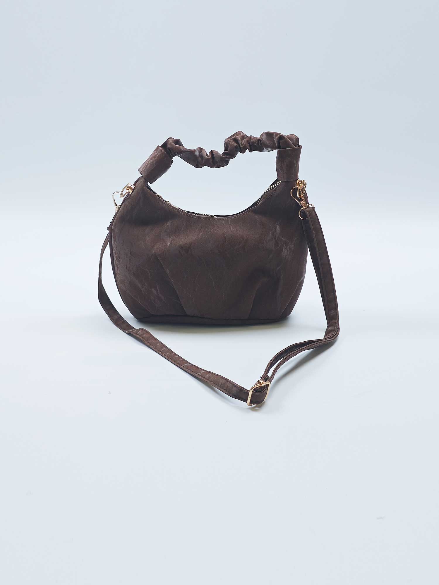 Retro cloud pleated tote bag