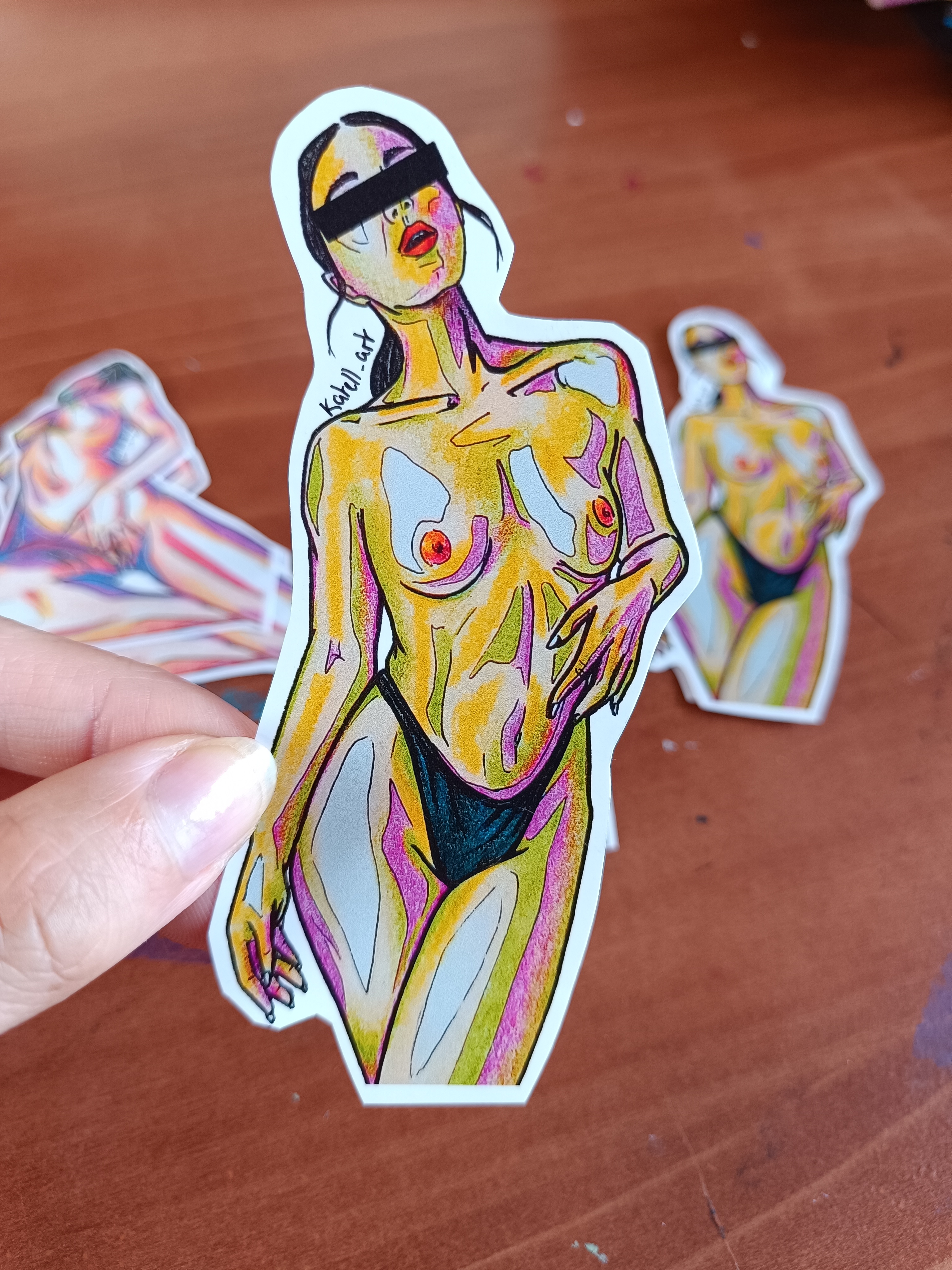 Stickers soft erotic art 1