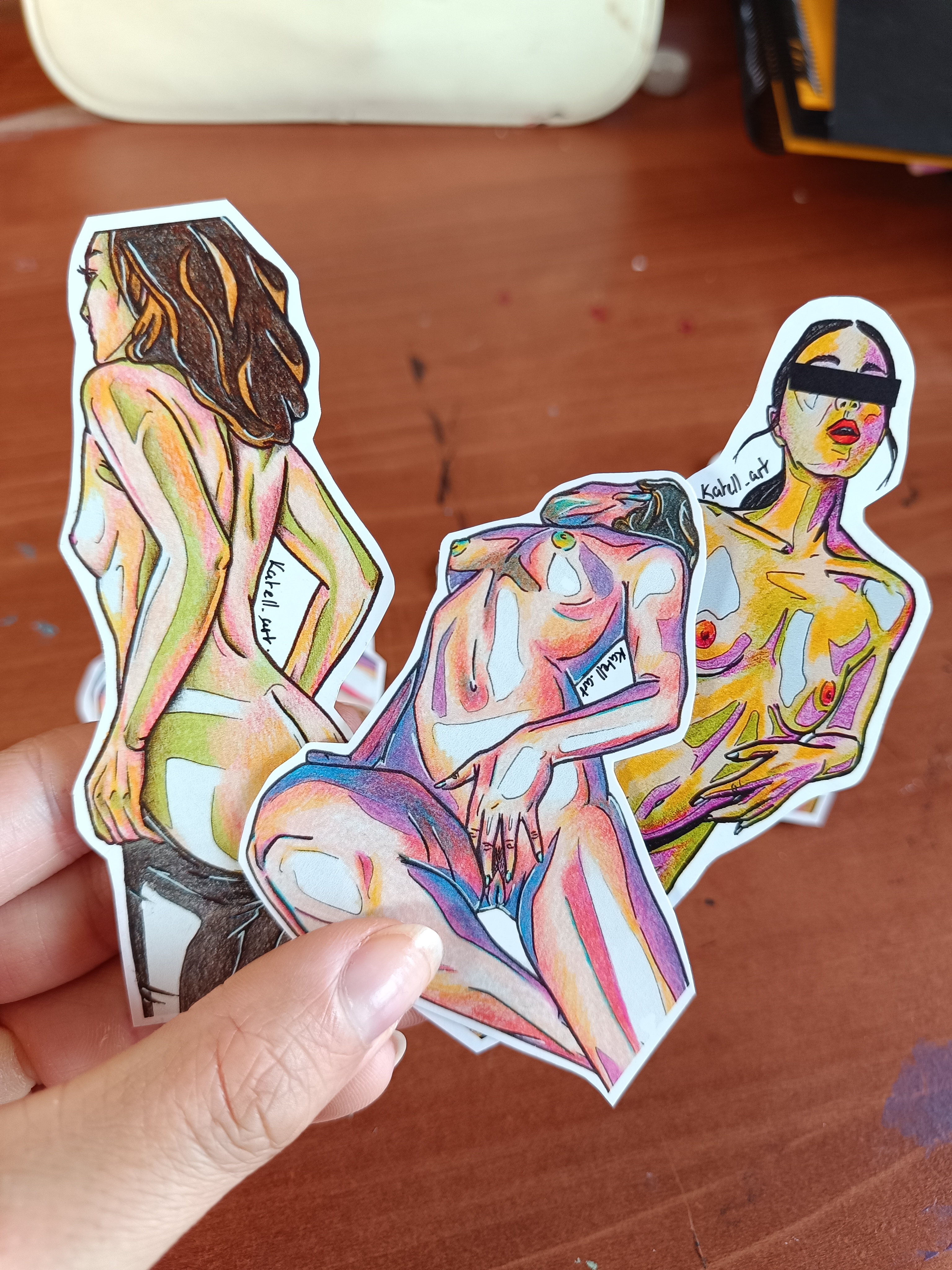 Stickers soft erotic art 1