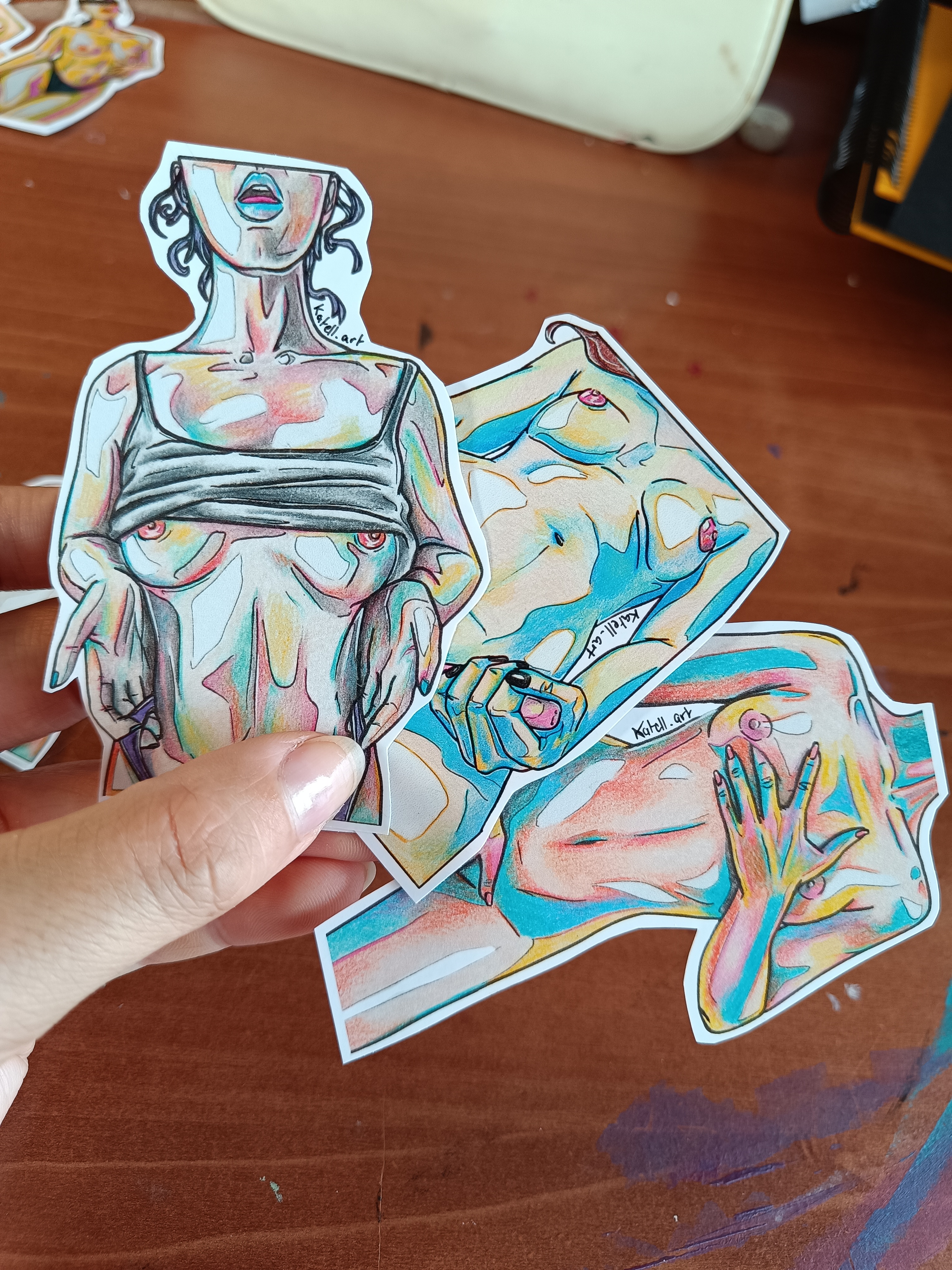 Stickers soft erotic art 2