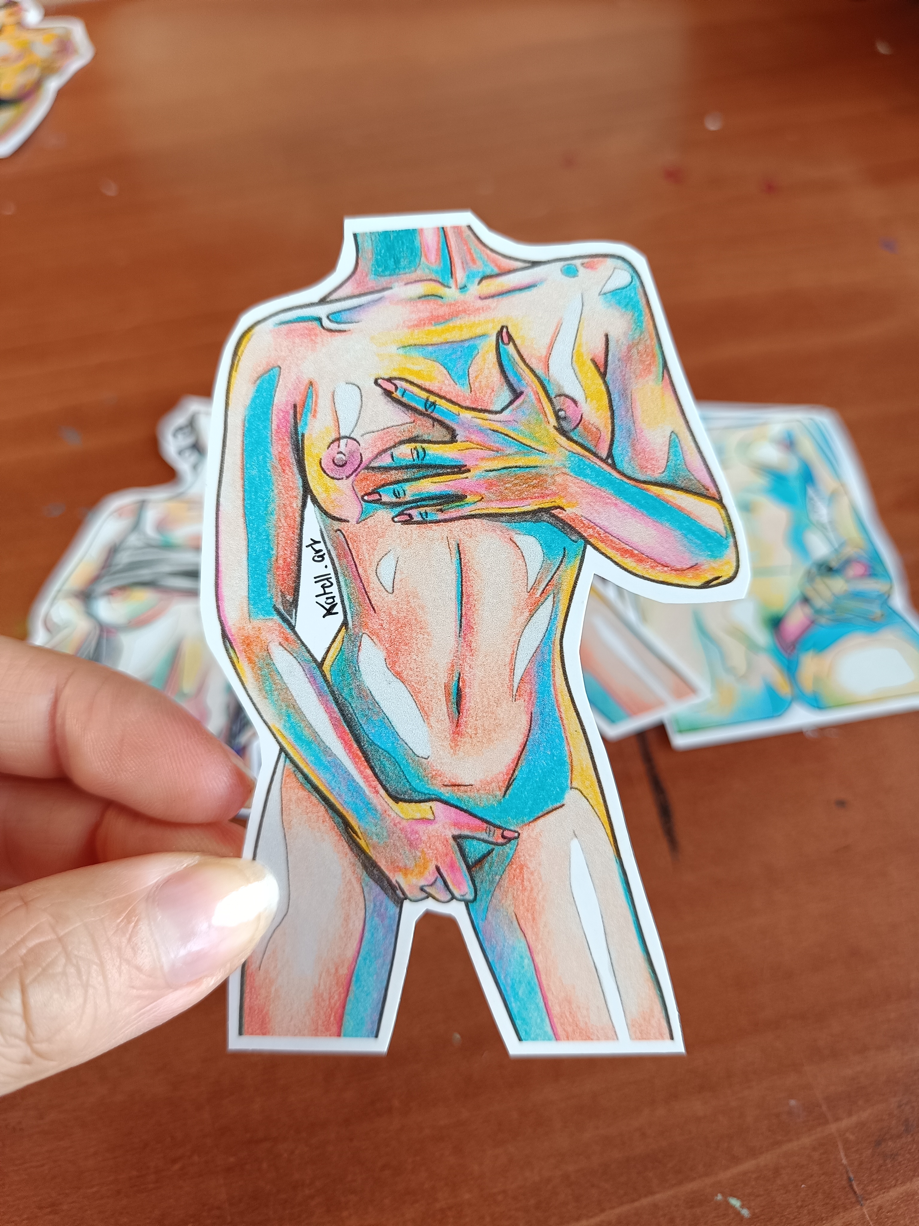 Stickers soft erotic art 2