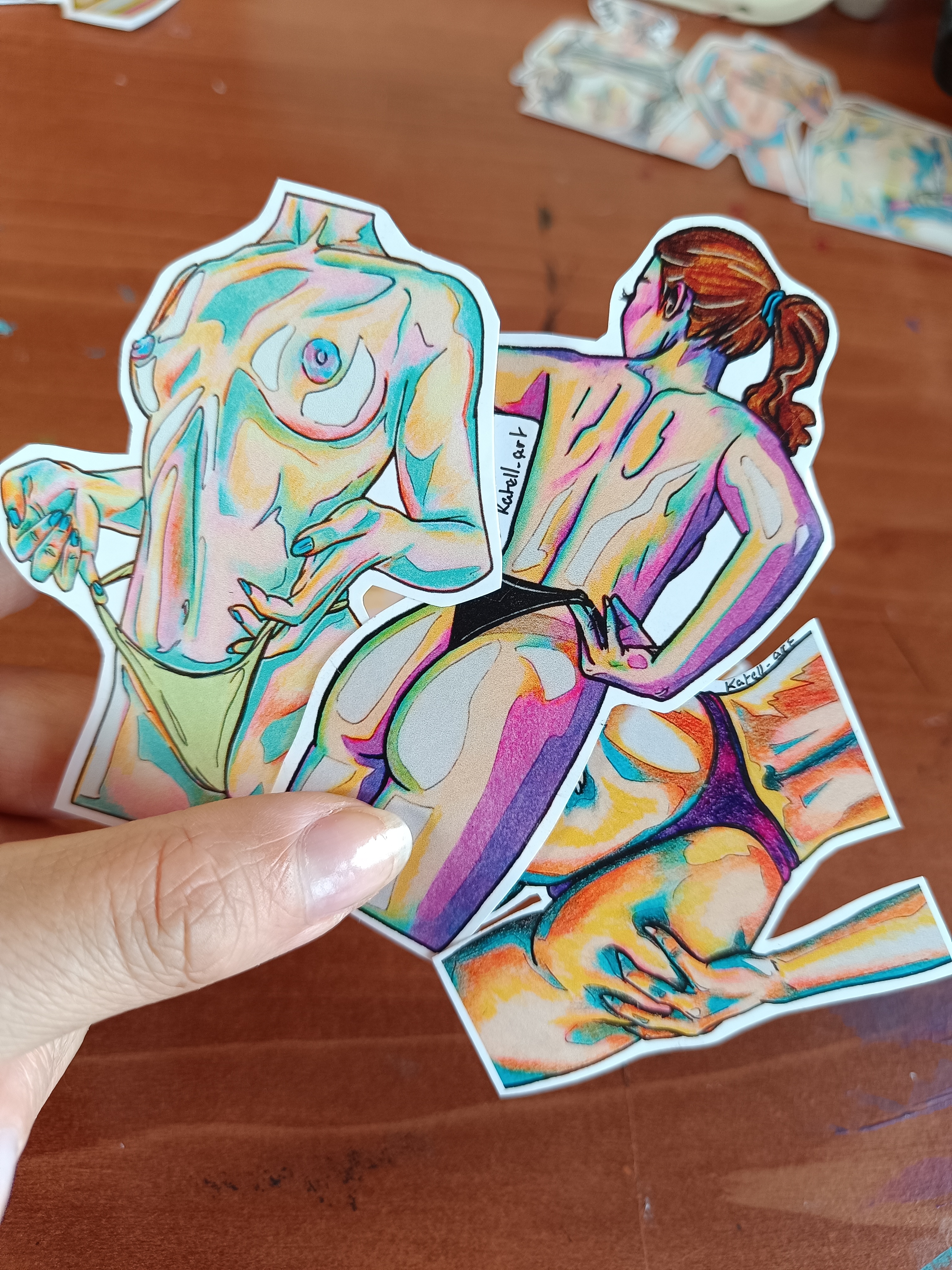 Stickers soft erotic art 3