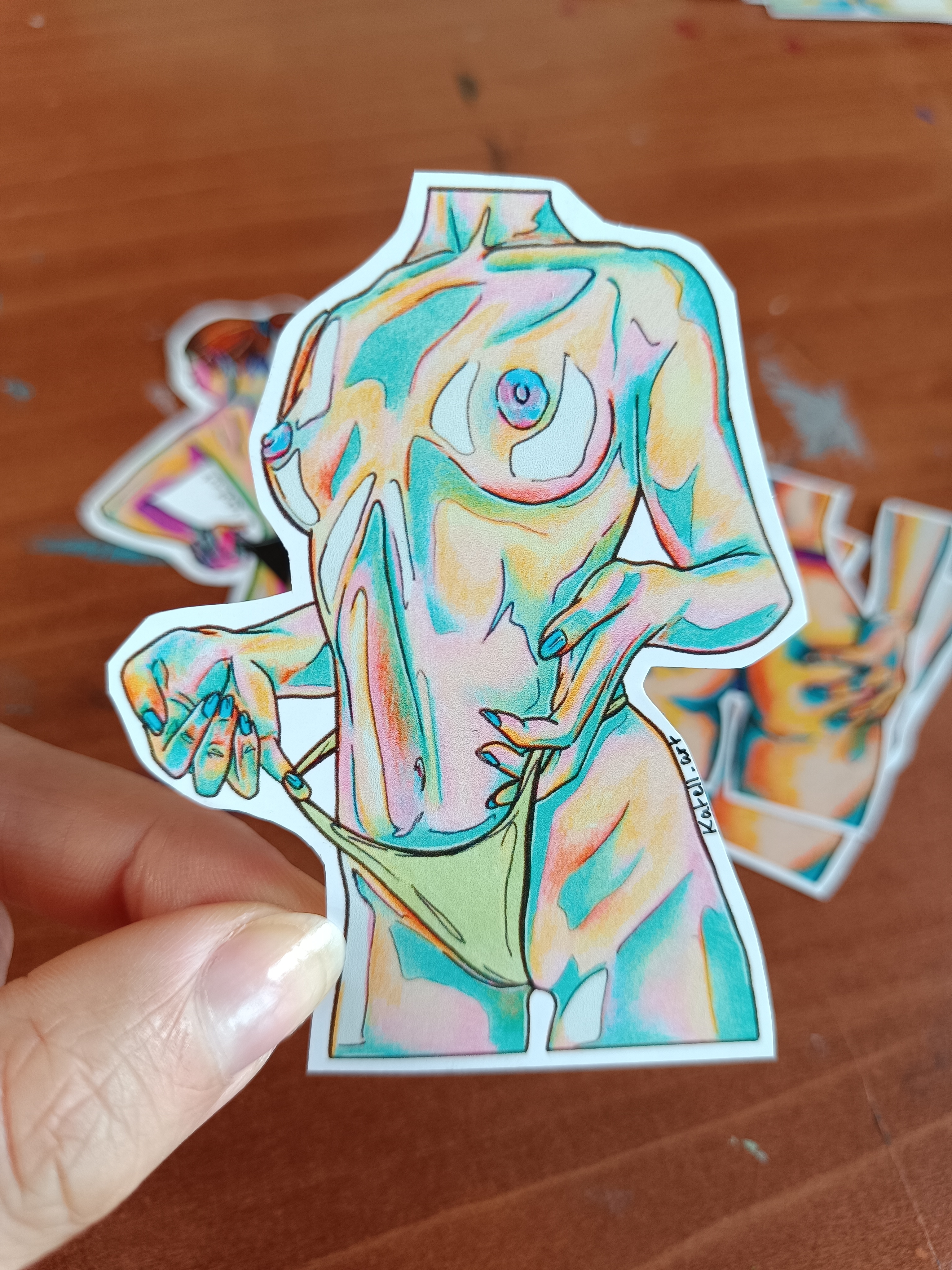 Stickers soft erotic art 3