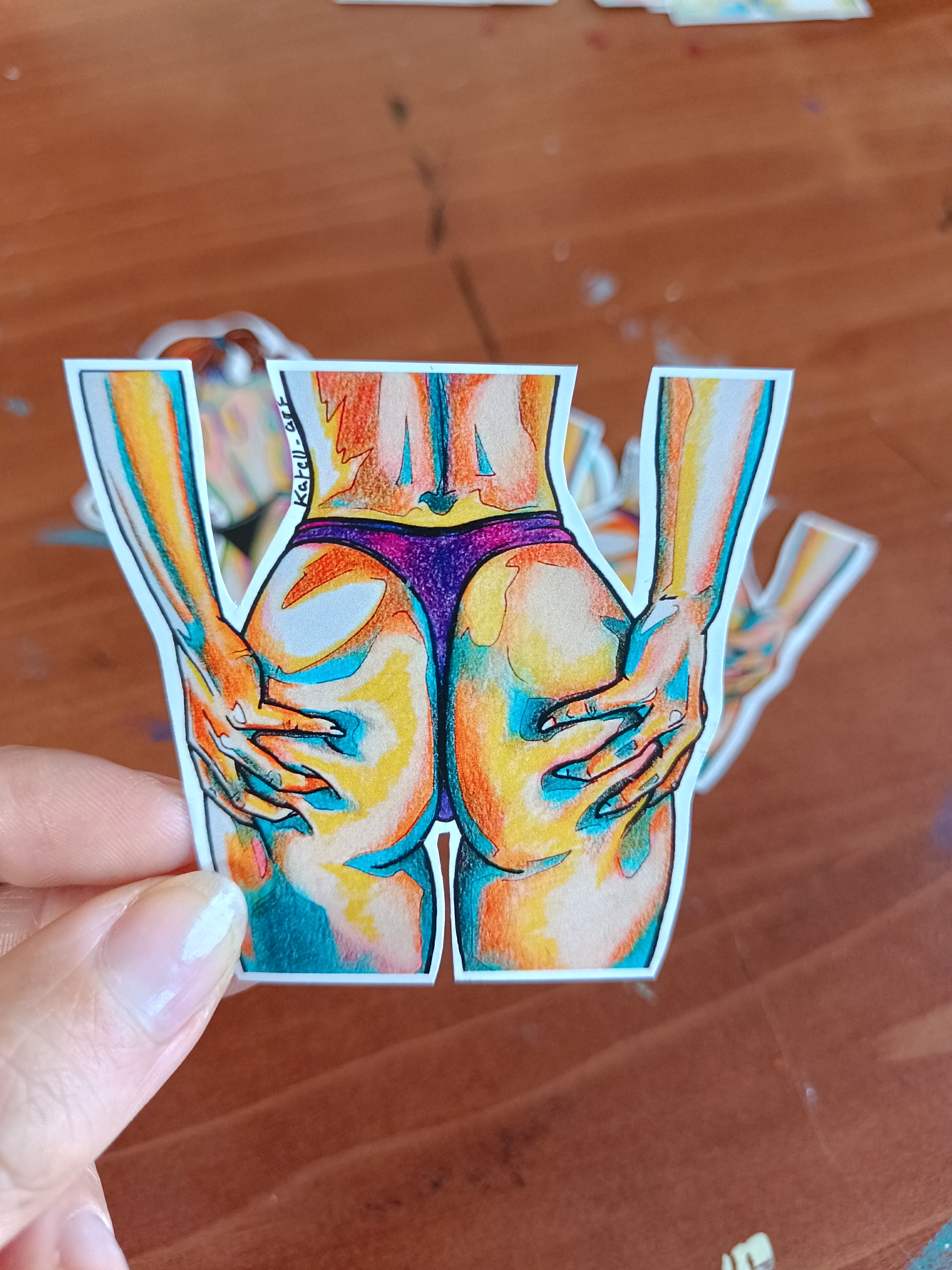 Stickers soft erotic art 3