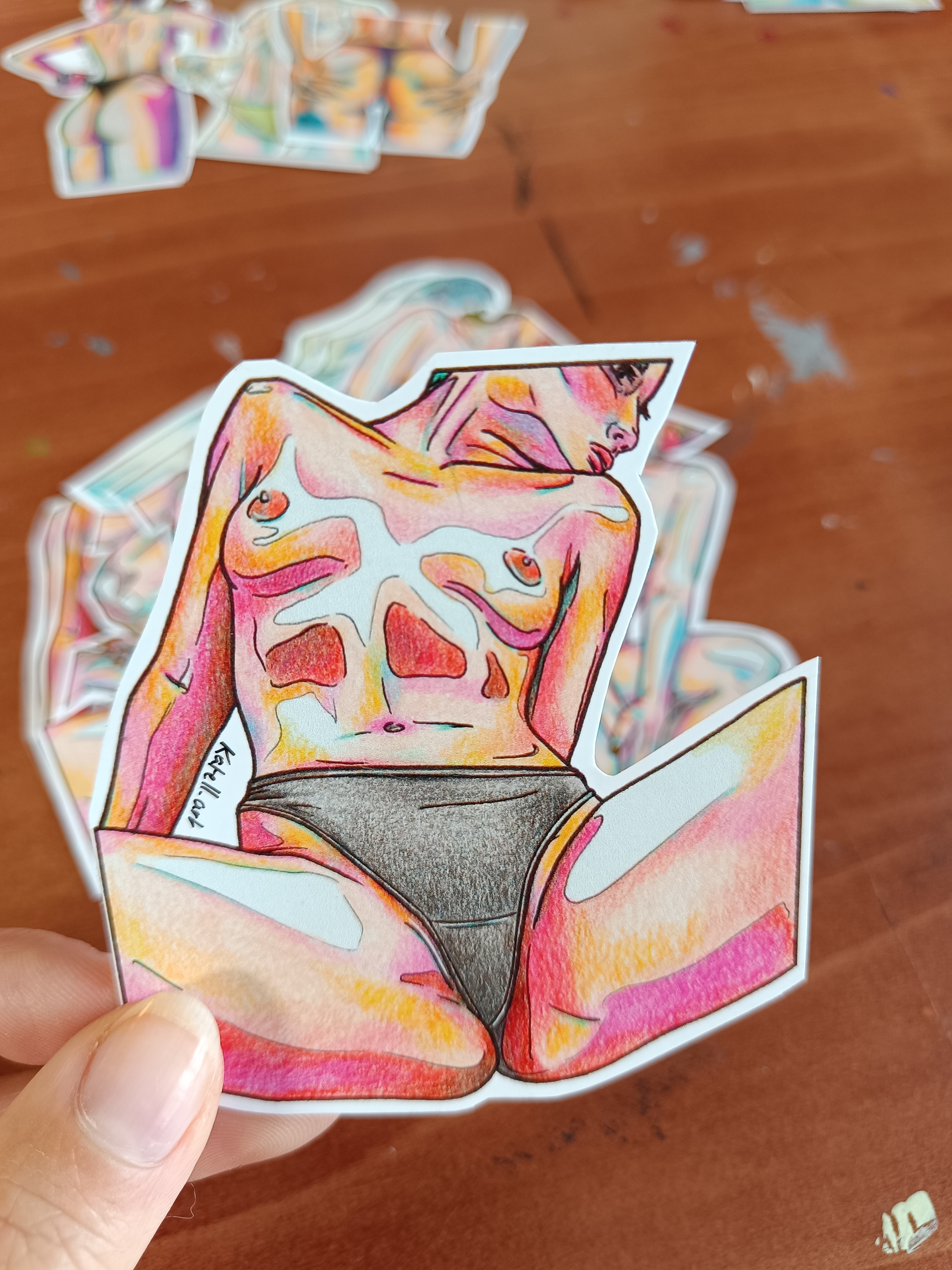 Stickers soft erotic art 4