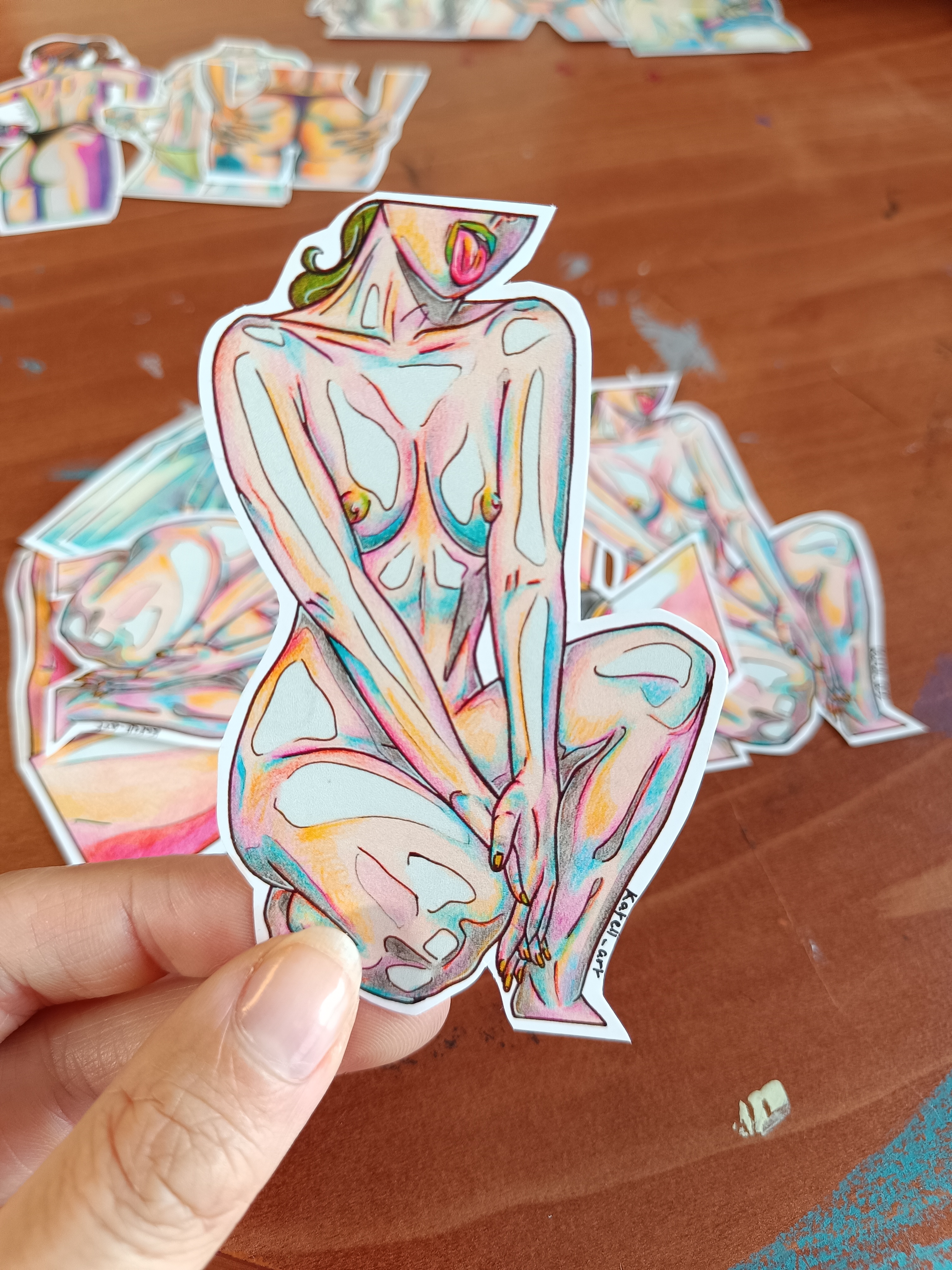 Stickers soft erotic art 4