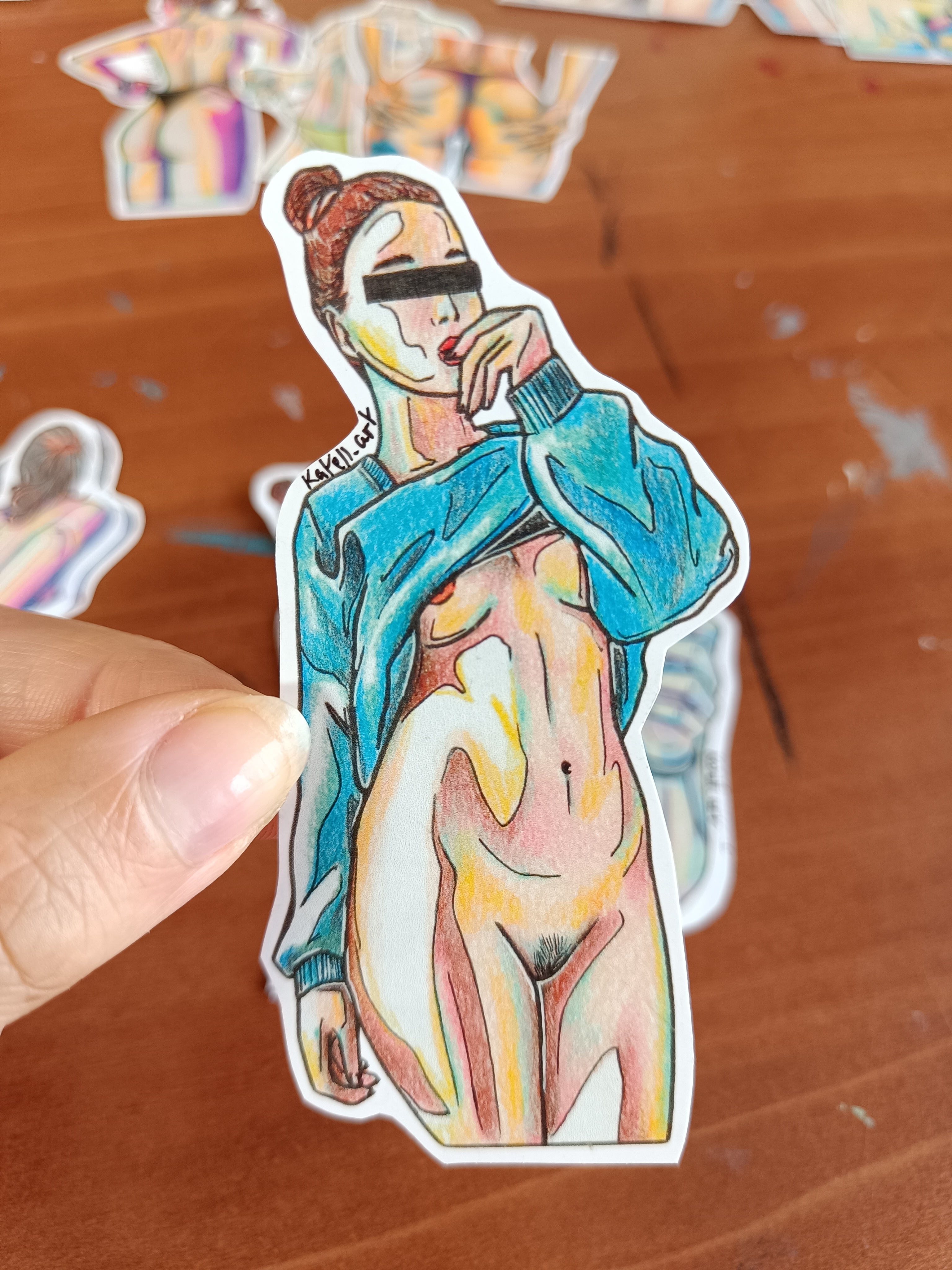 Stickers soft erotic art 5