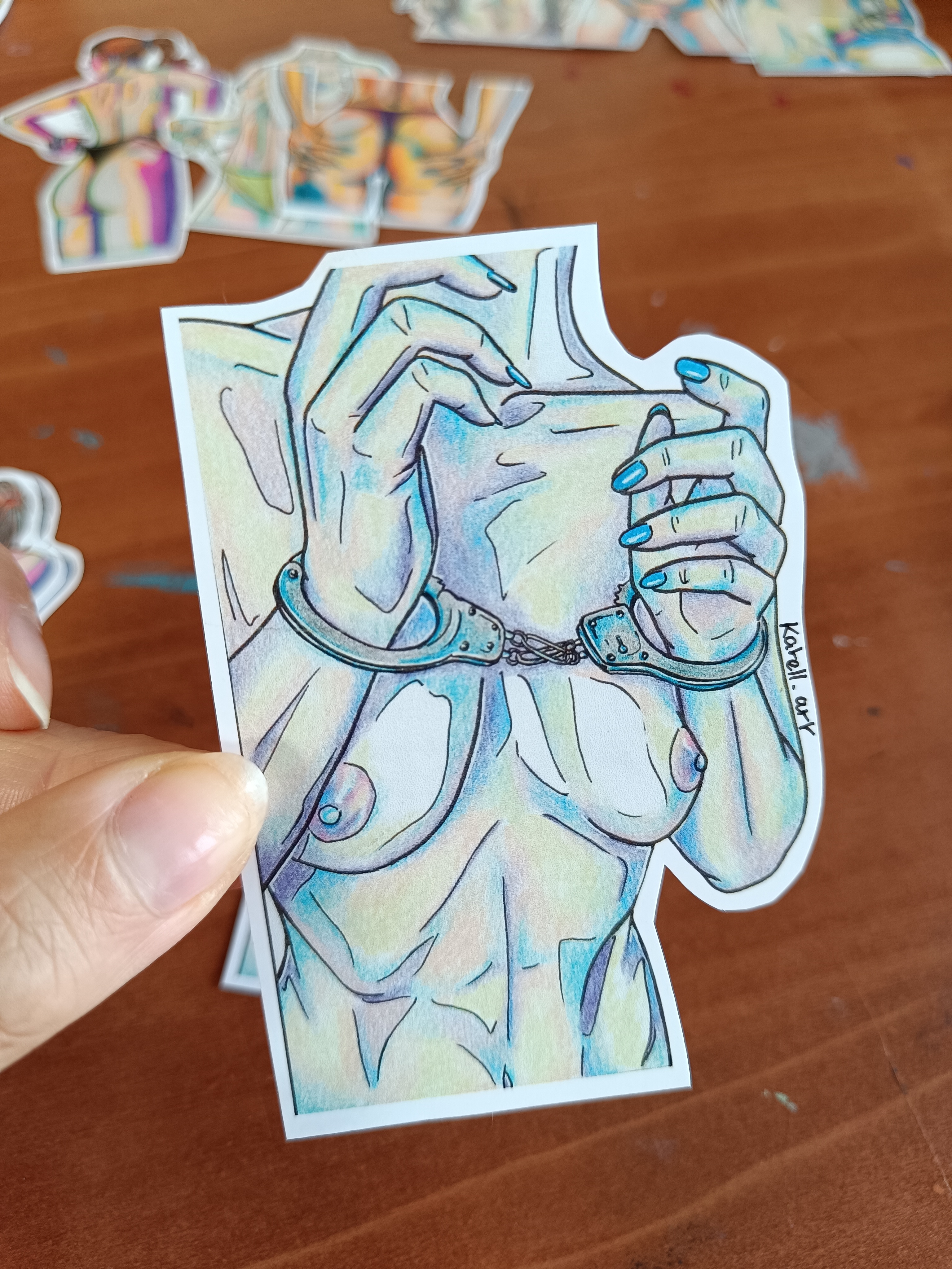 Stickers soft erotic art 5