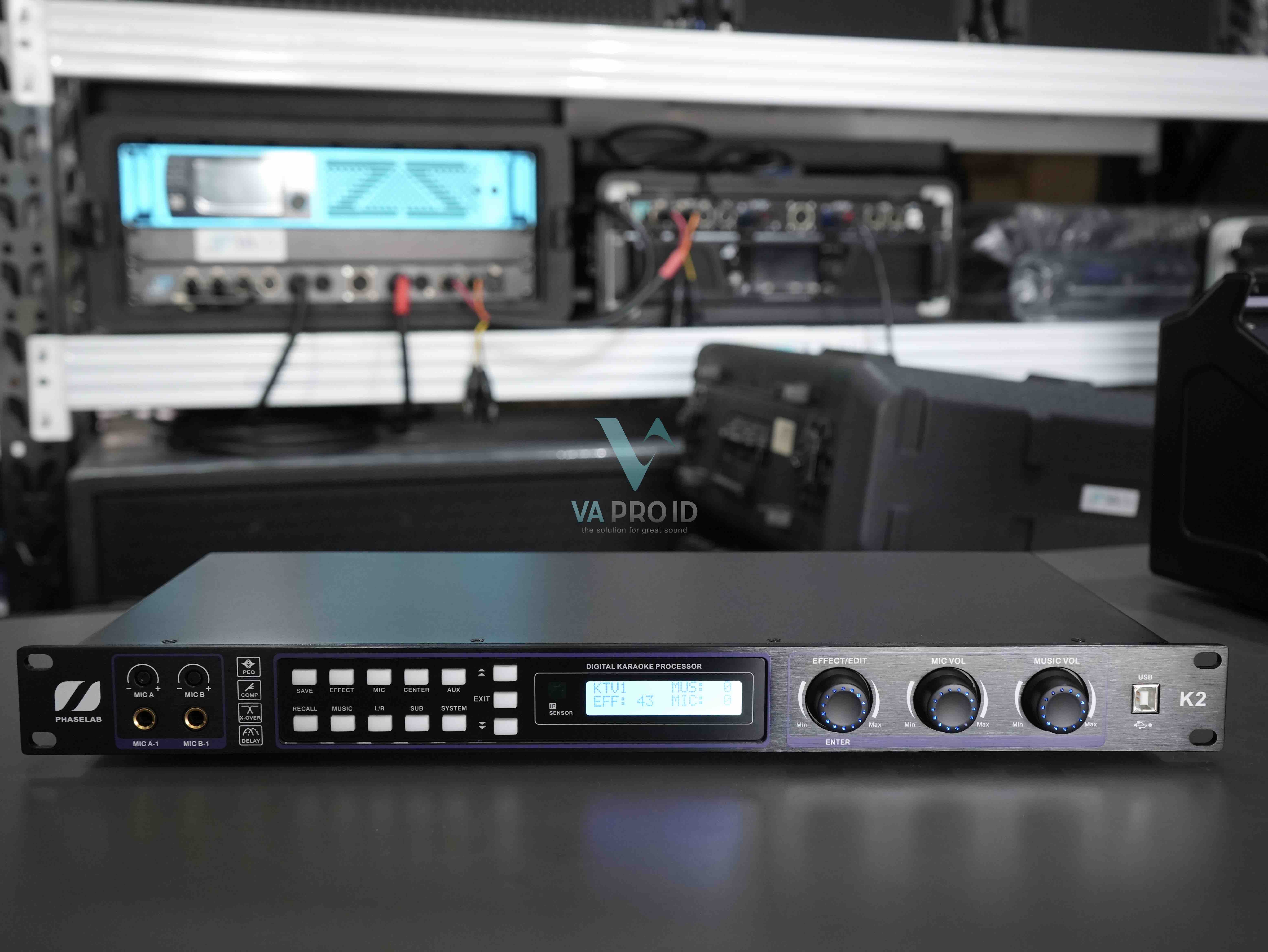 Dynamic prosessor speaker management karaoke Phaselab k2