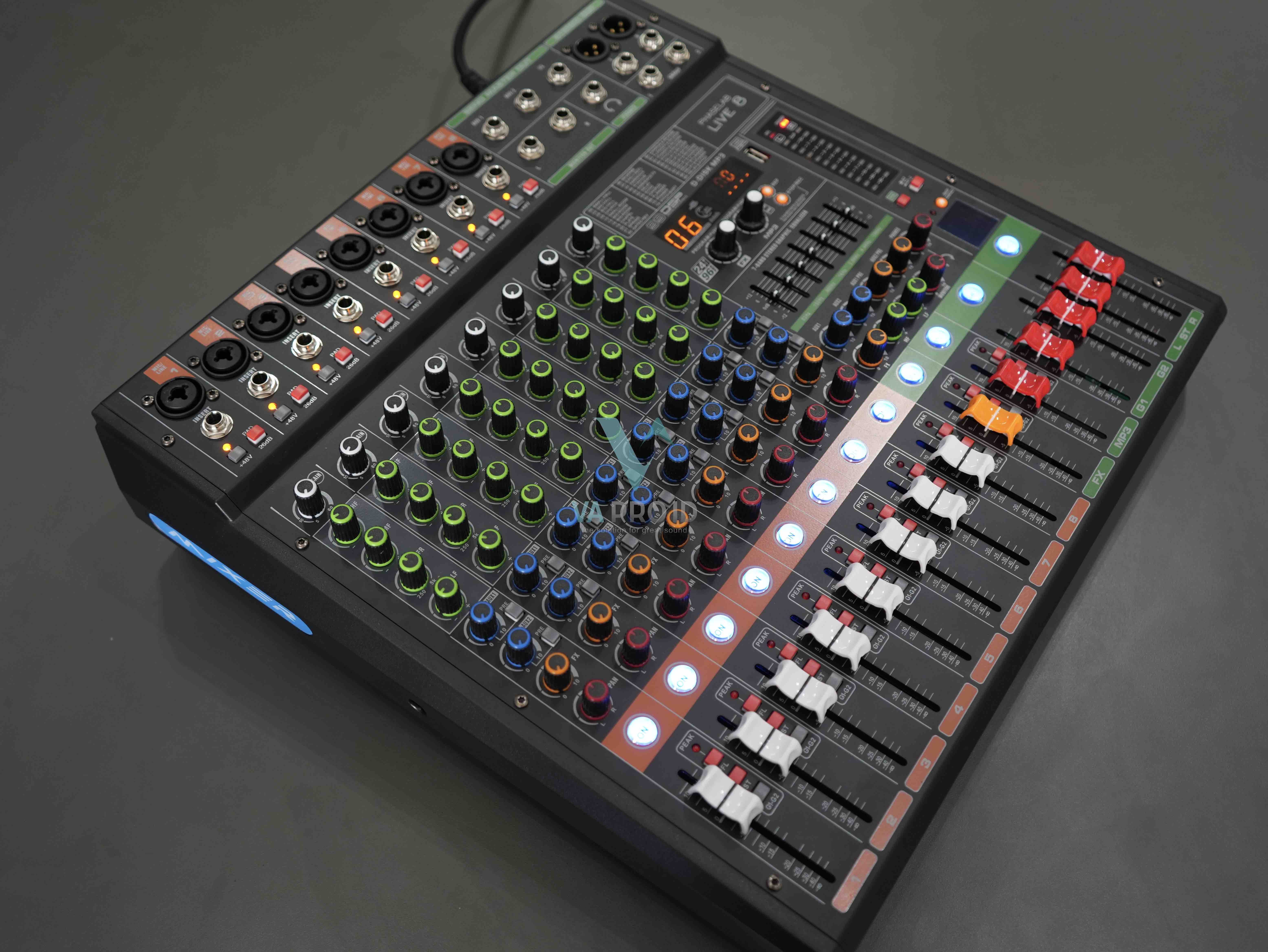 Mixer audio phaselab Live 8