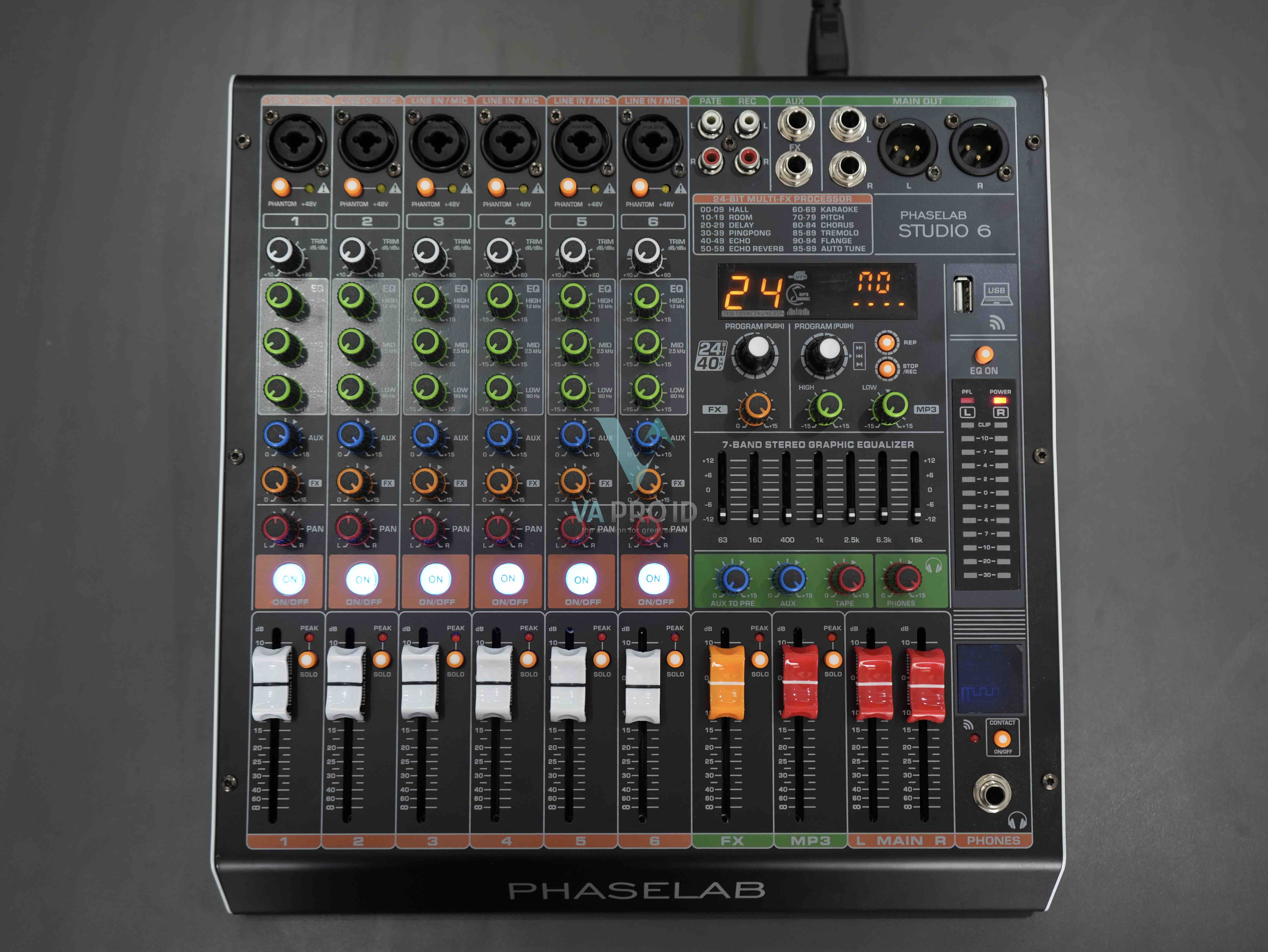 mixer audio Phaselab Studio