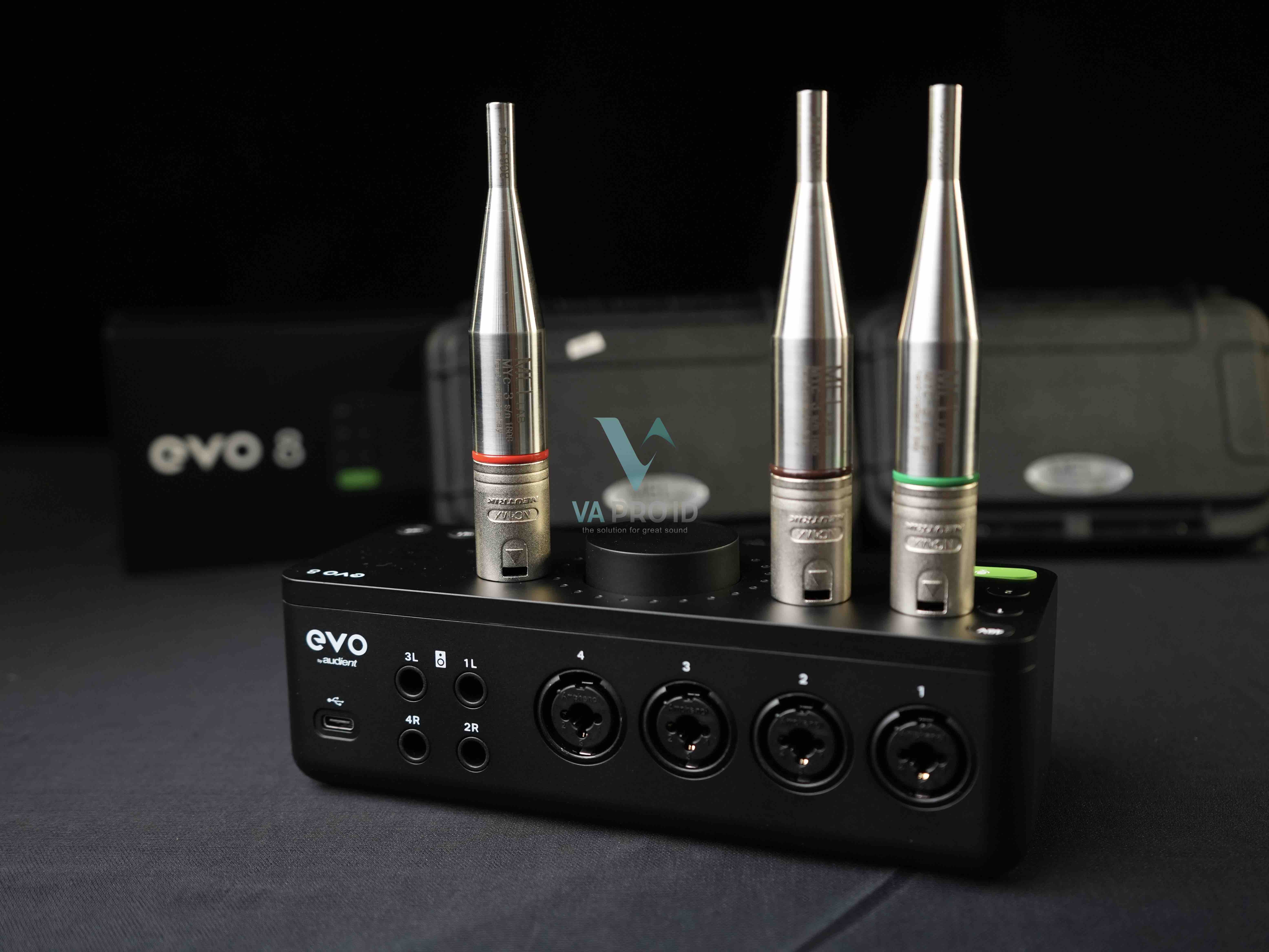 RTA Measurement audient evo8 mic Mellab myc3