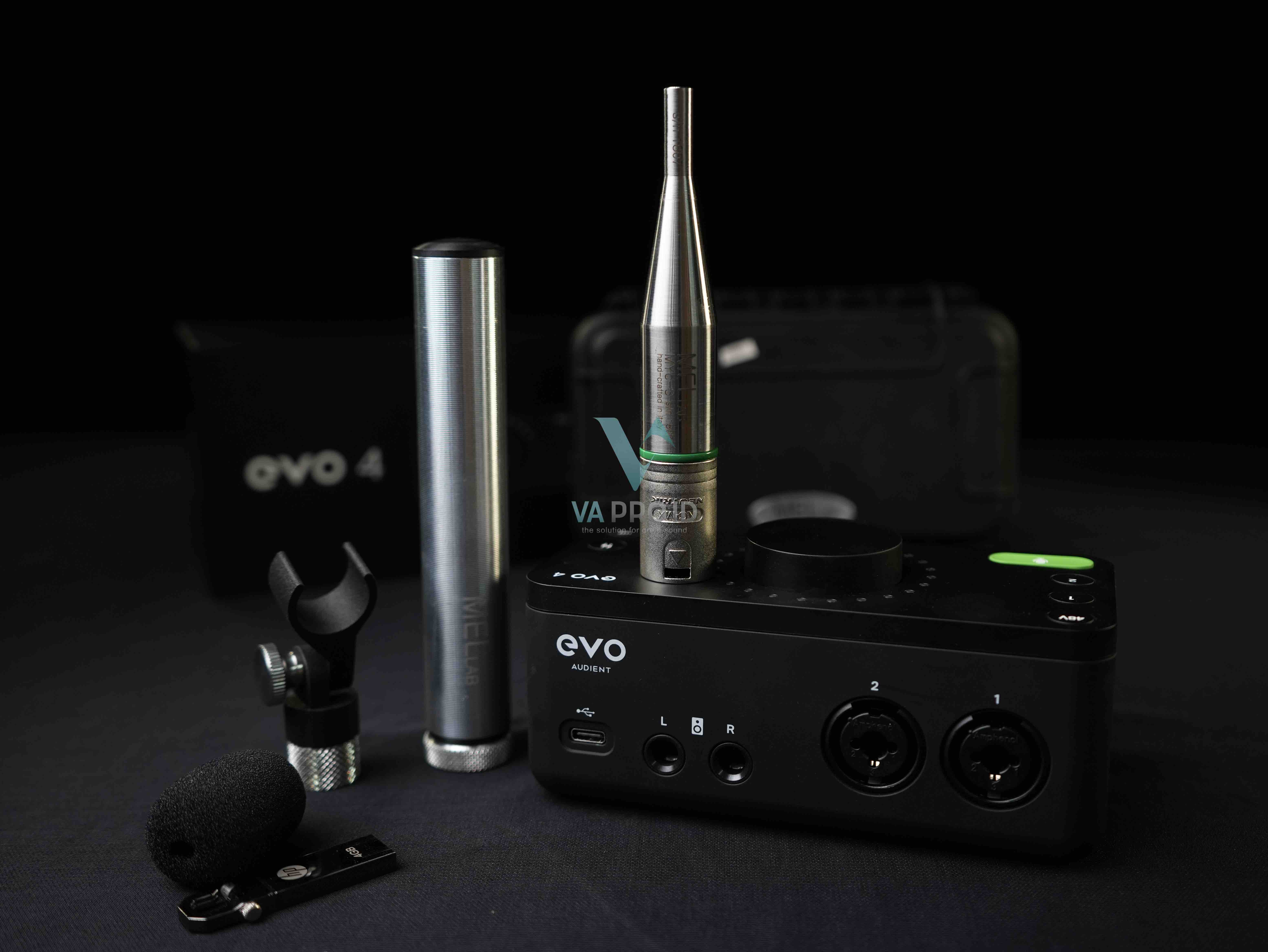 RTA Measurement audient evo4 mic mellab myc3
