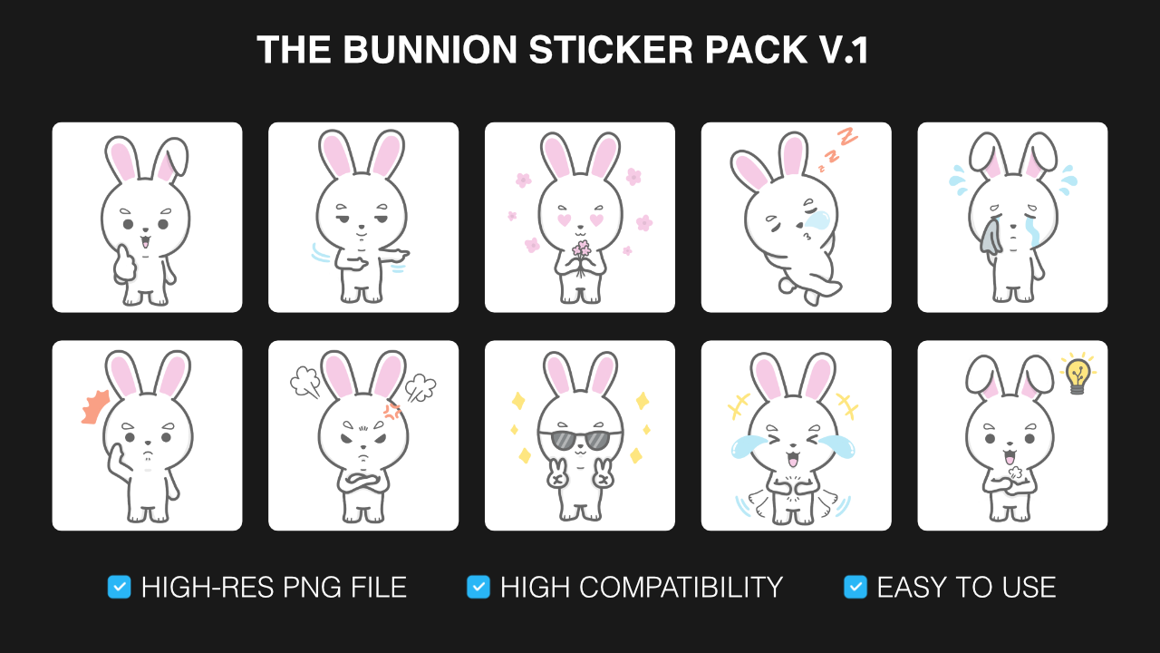 The Bunnion Sticker Pack V.1