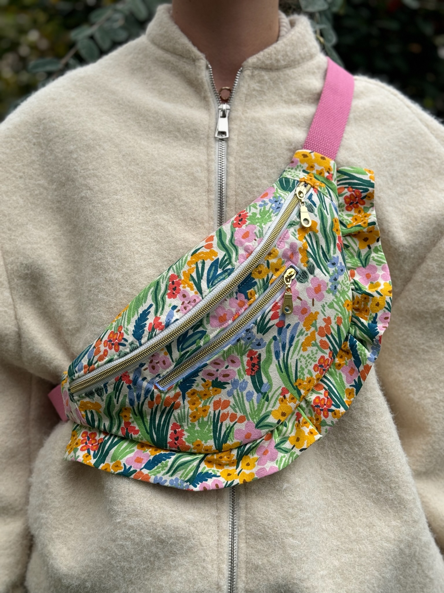 Sac banane Lisboa fleuri